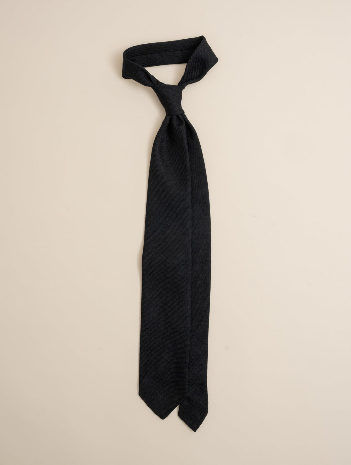 Wool Tie Navy Finamore Ties One Size