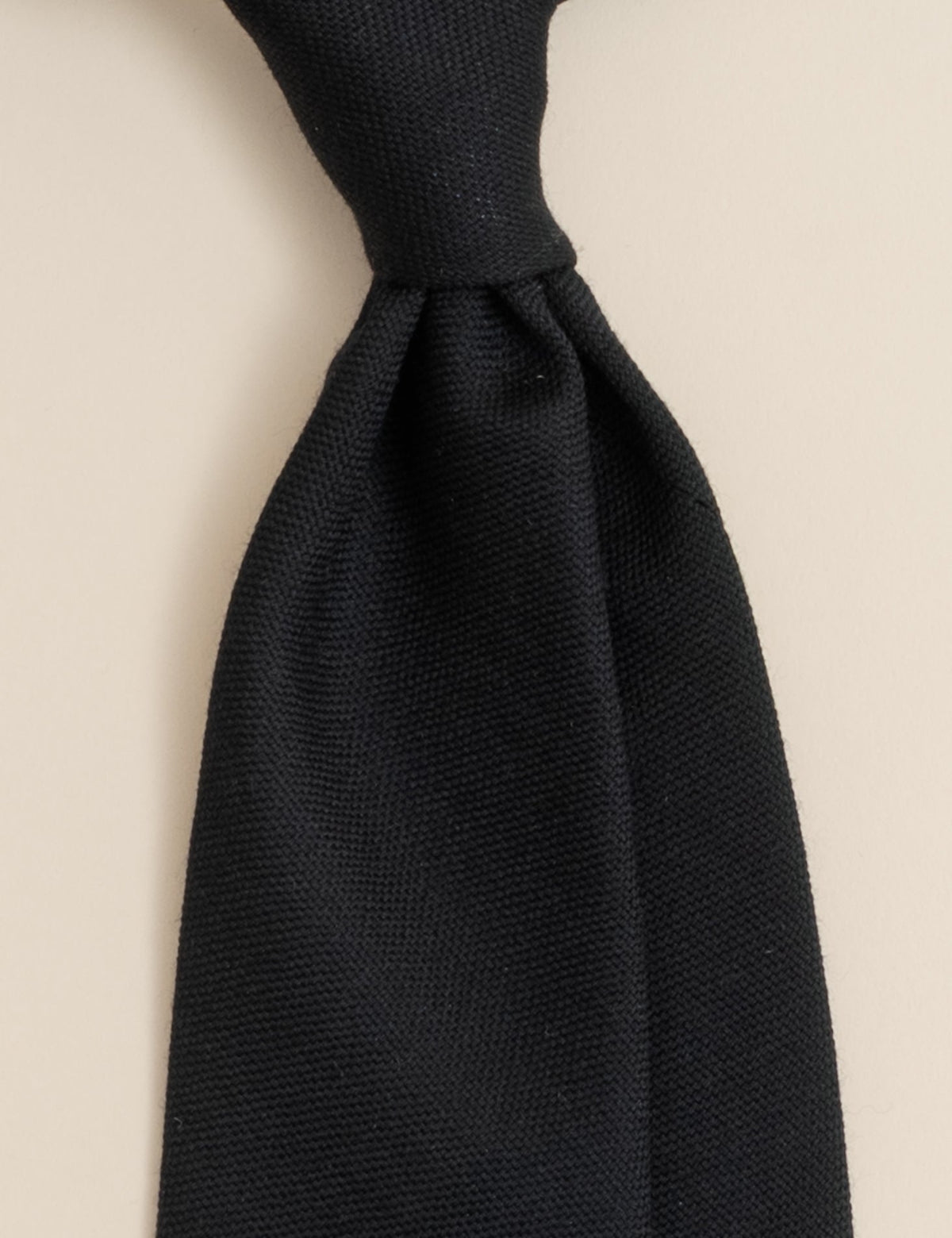 Wool Tie Navy Finamore Ties One Size
