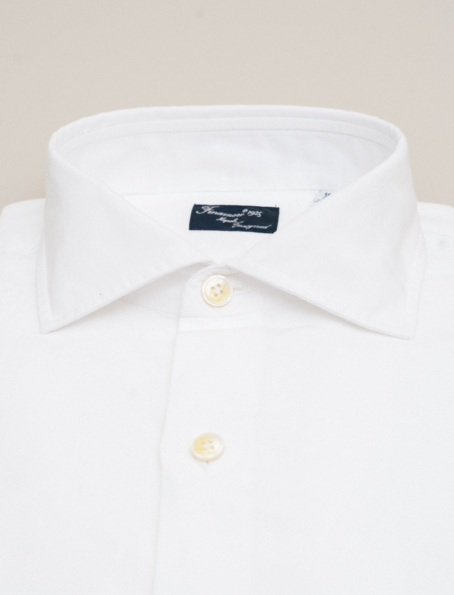 Zante Enzyme Cotton Linen Shirt White Finamore Shirts 39