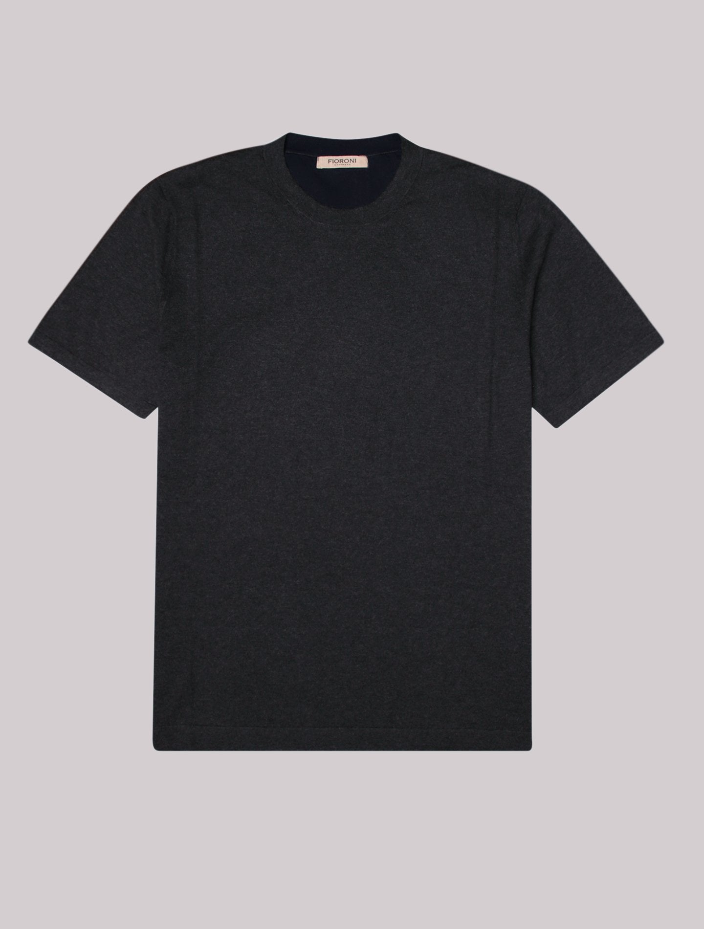 Antracite Fine Crewneck Short Sleeve