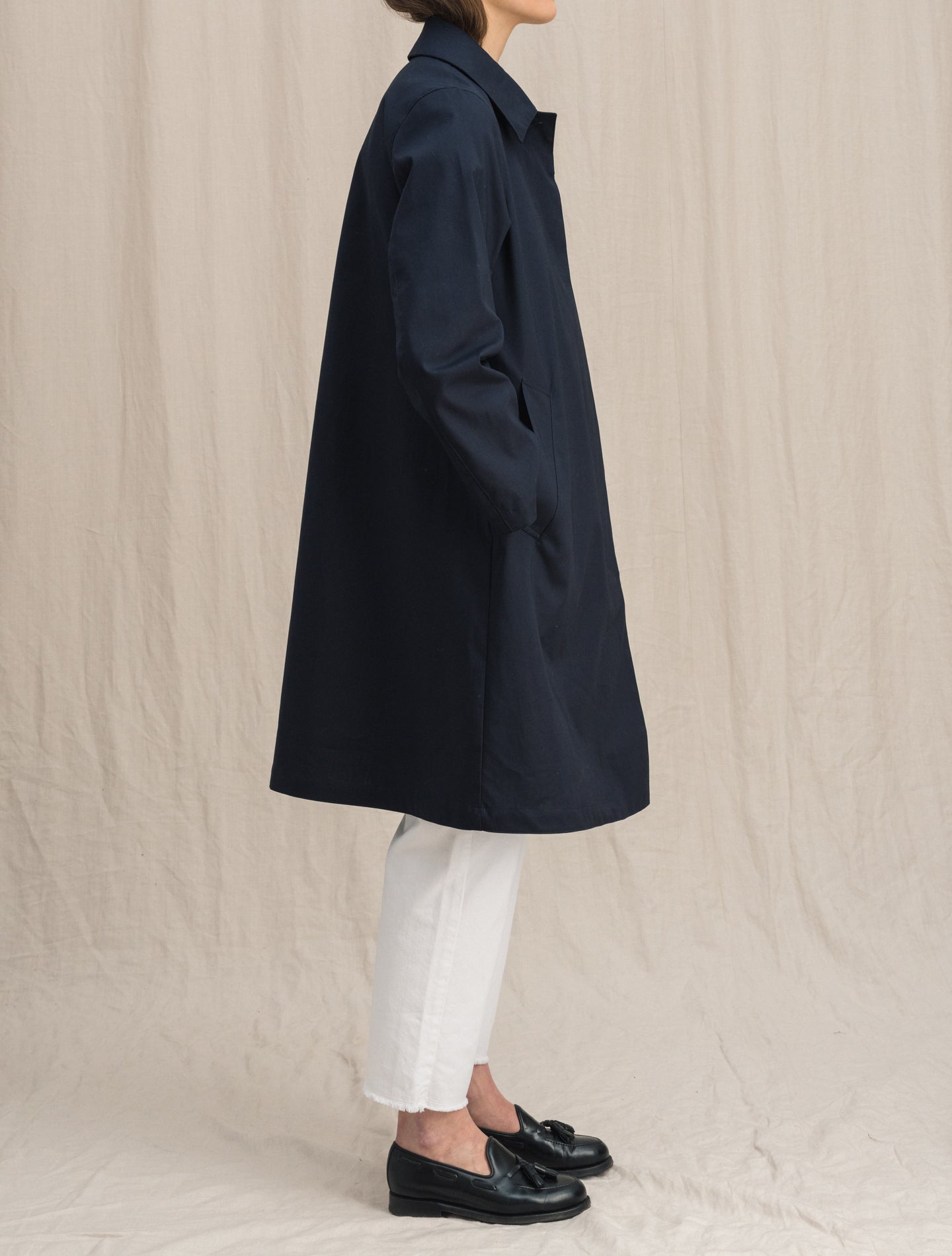 Banton Cotton Coat Navy Mackintosh Outerwear 4/XXXS