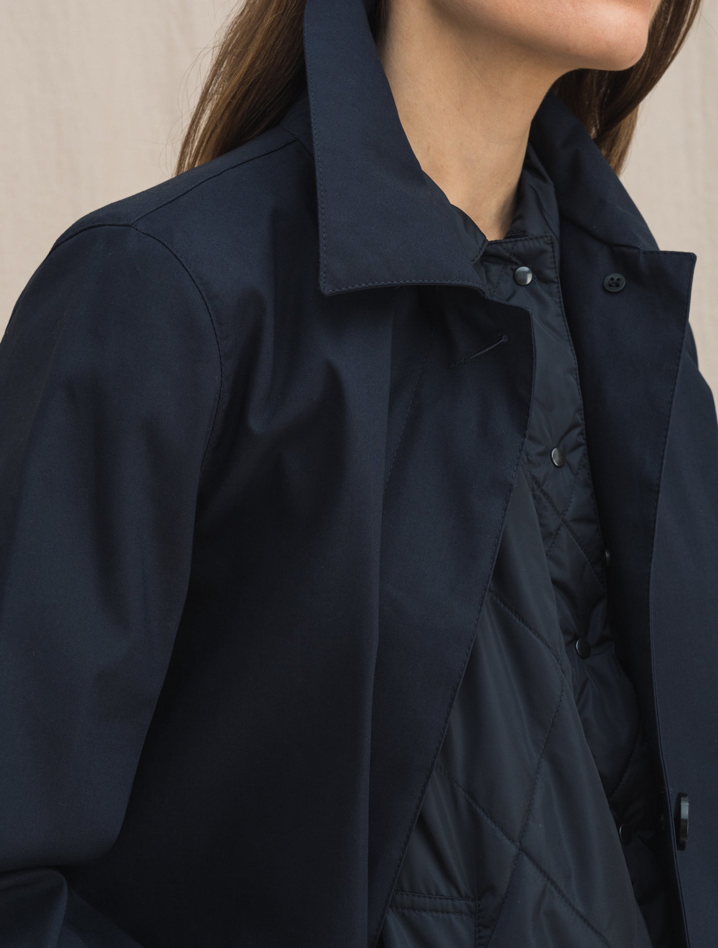 Banton Cotton Coat Navy Mackintosh Outerwear 4/XXXS