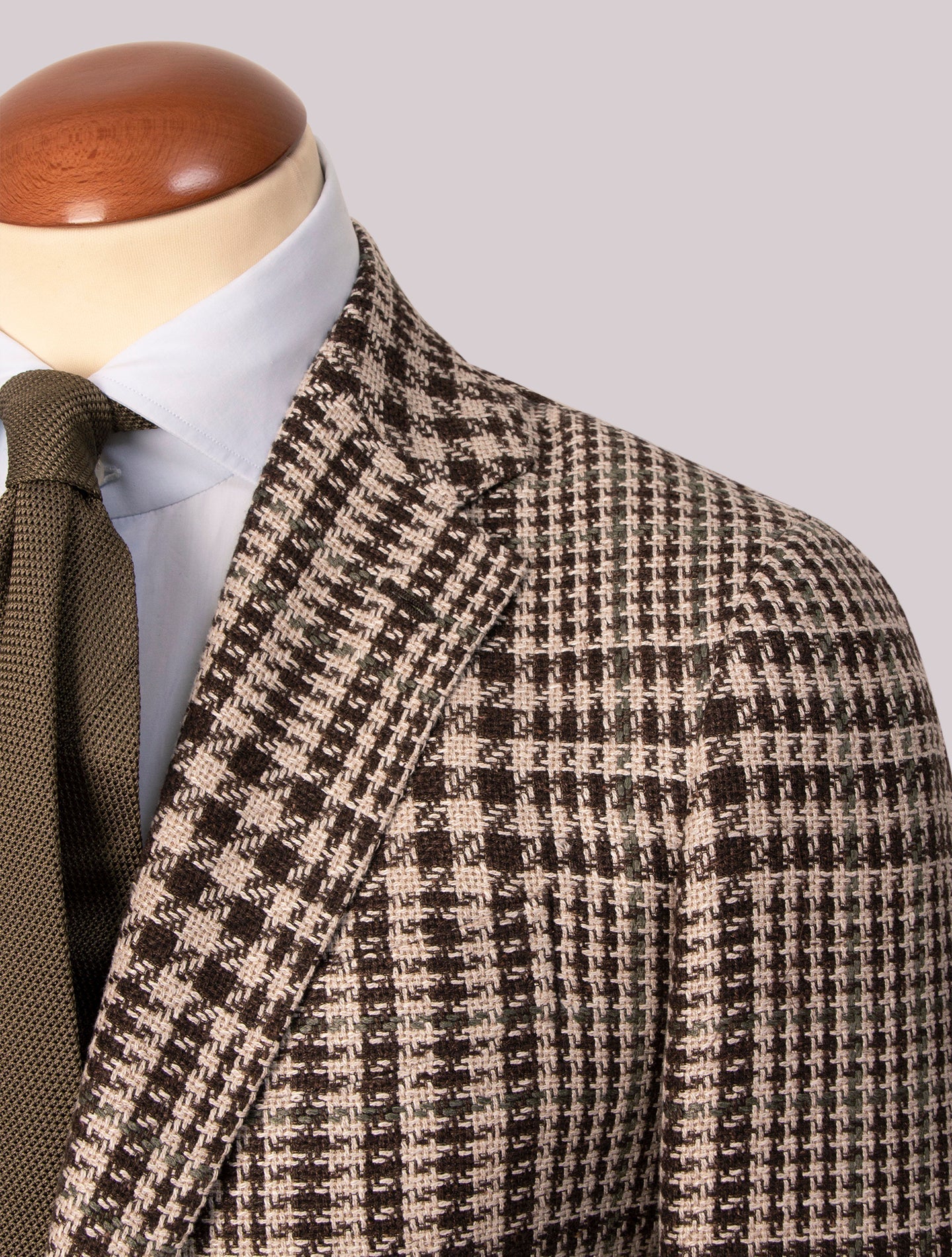 Beige Handmade Pattern Single Breasted Jacket | Gabucci