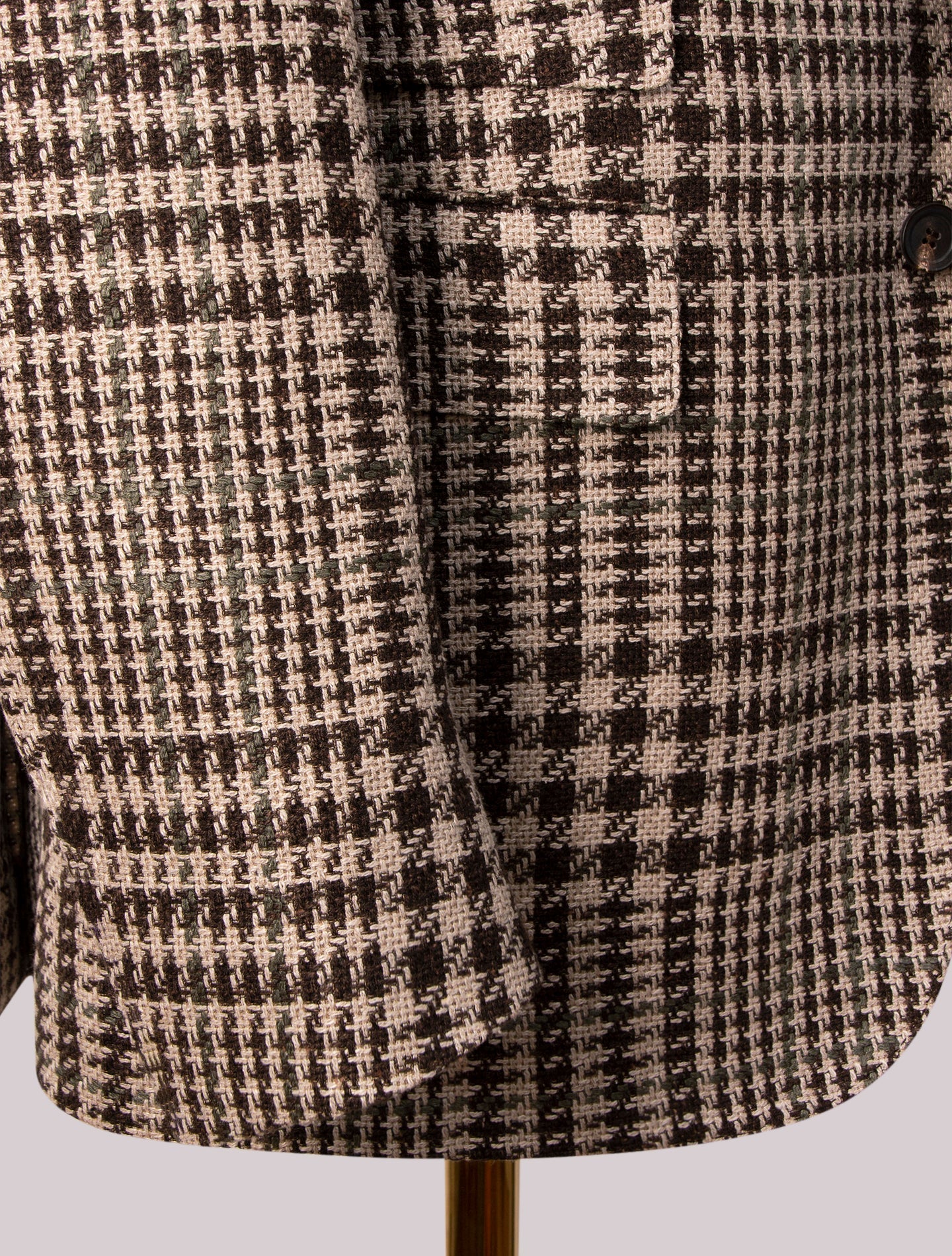 Beige Handmade Pattern Single Breasted Jacket | Gabucci