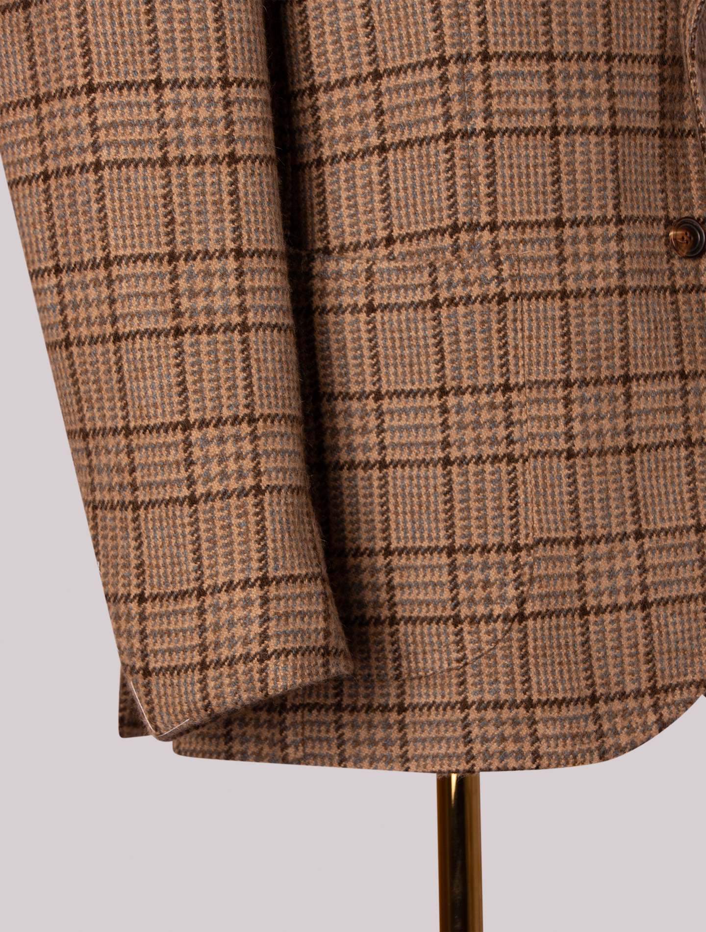 Beige Pattern Cashmere Jacket