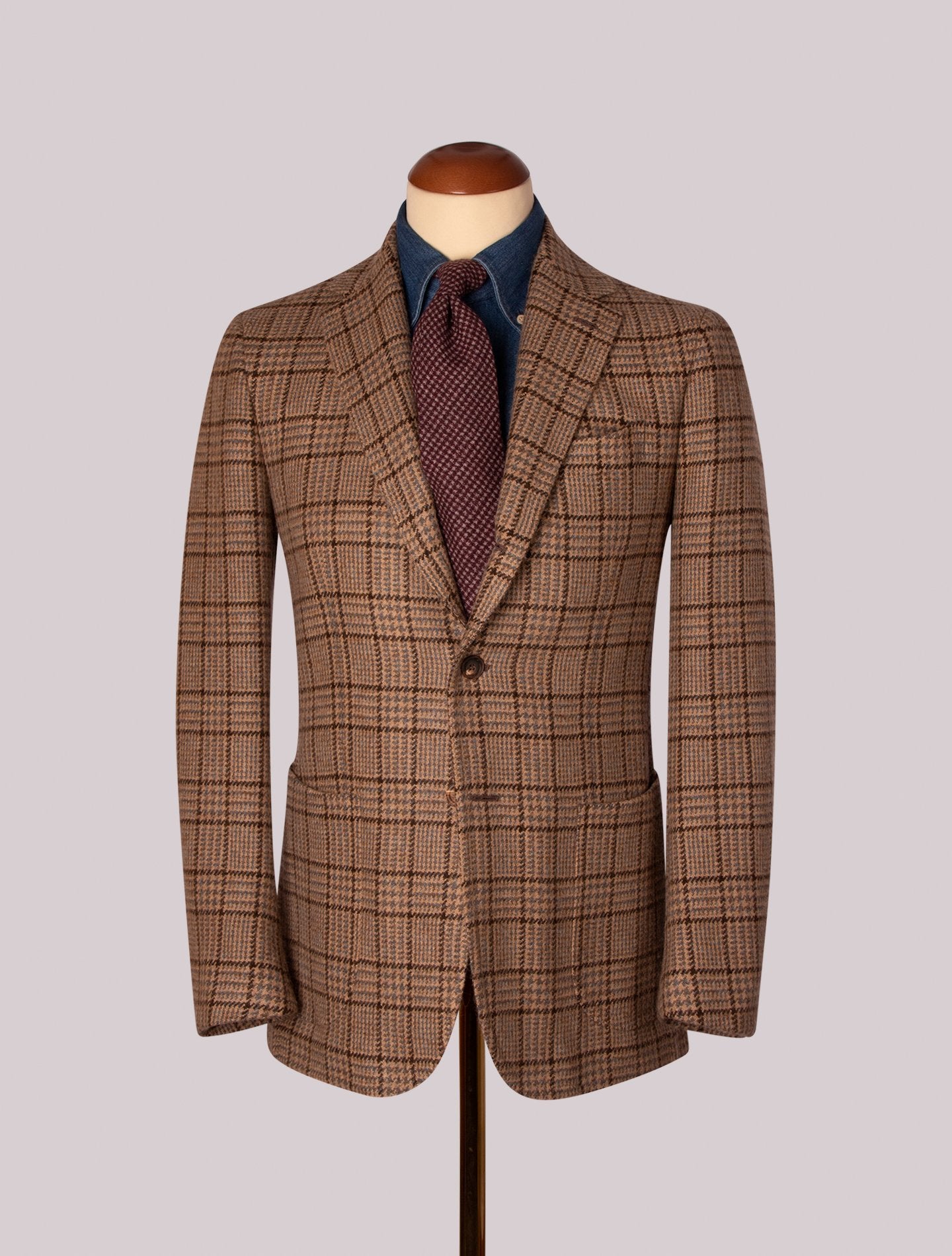 Beige Pattern Cashmere Jacket