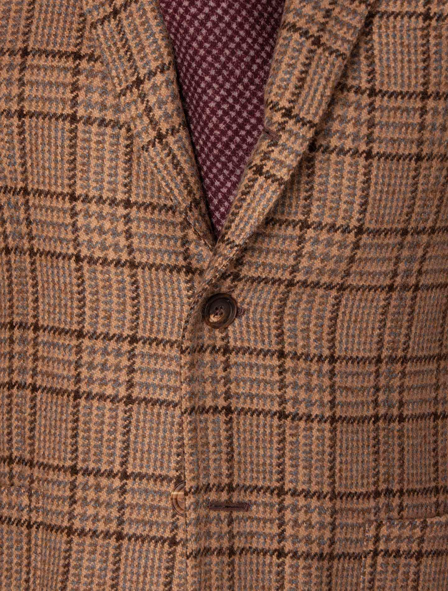 Beige Pattern Cashmere Jacket