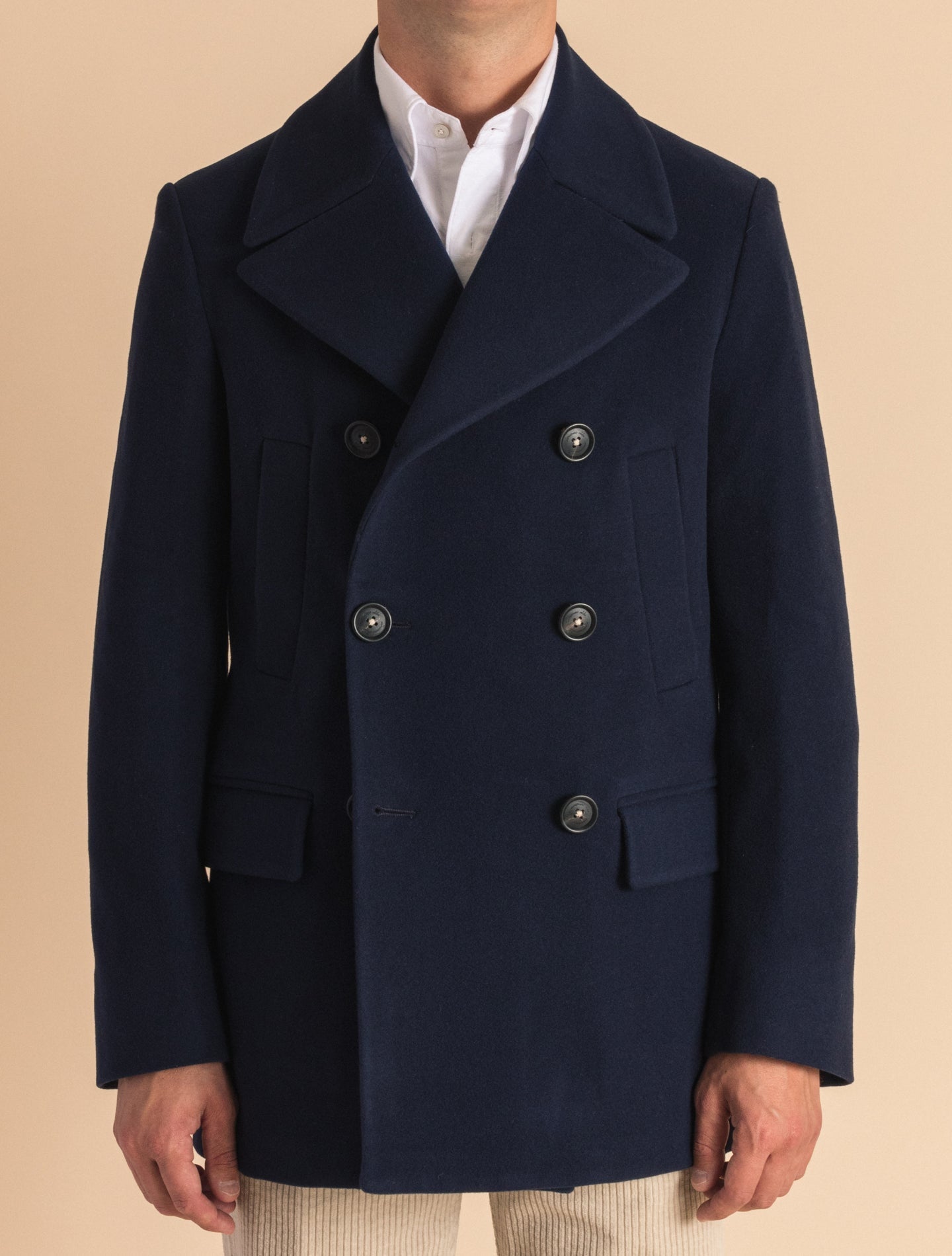 Bellagio Wool Peacoat Navy Massimo Alba Outerwear 46