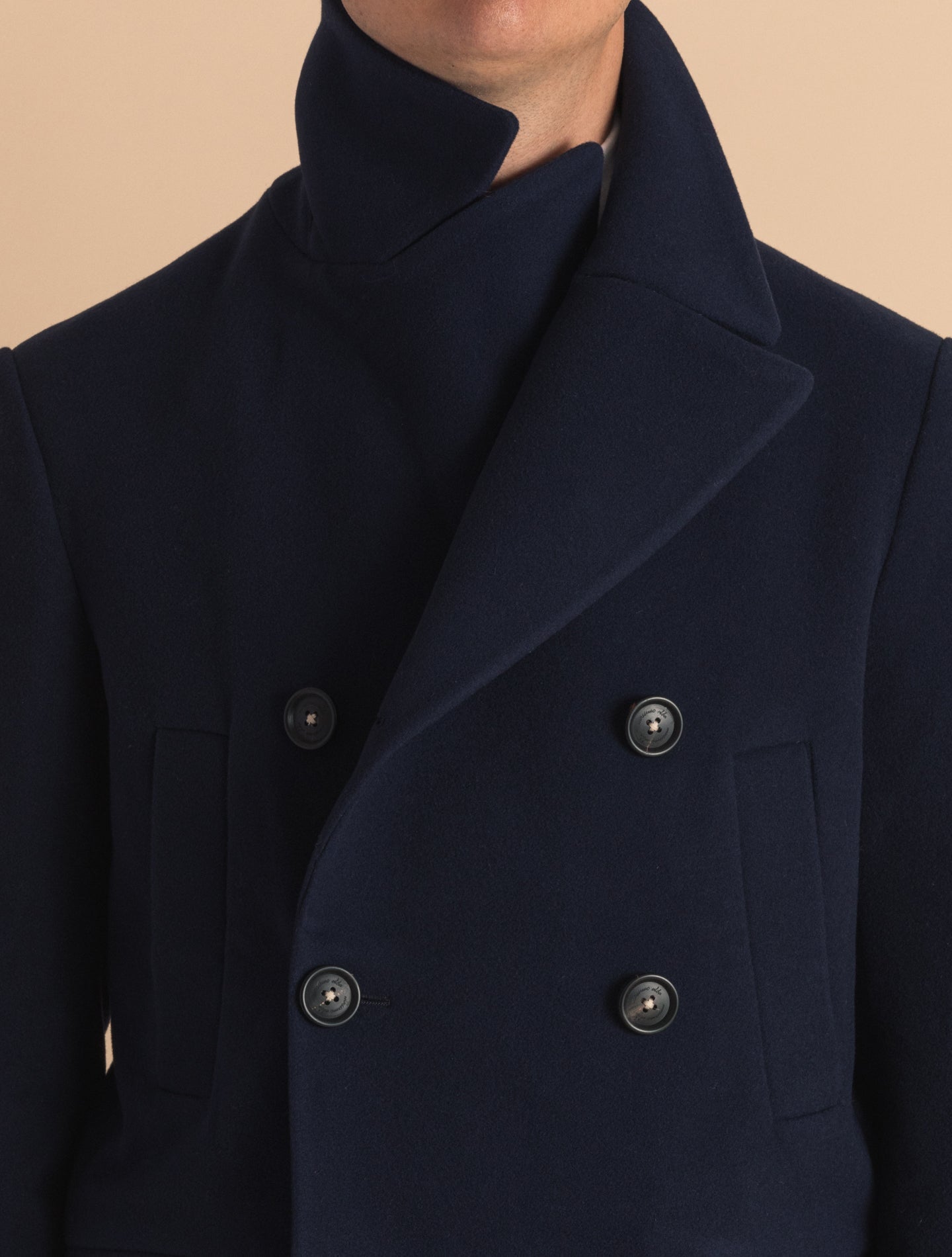 Bellagio Wool Peacoat Navy Massimo Alba Outerwear 46