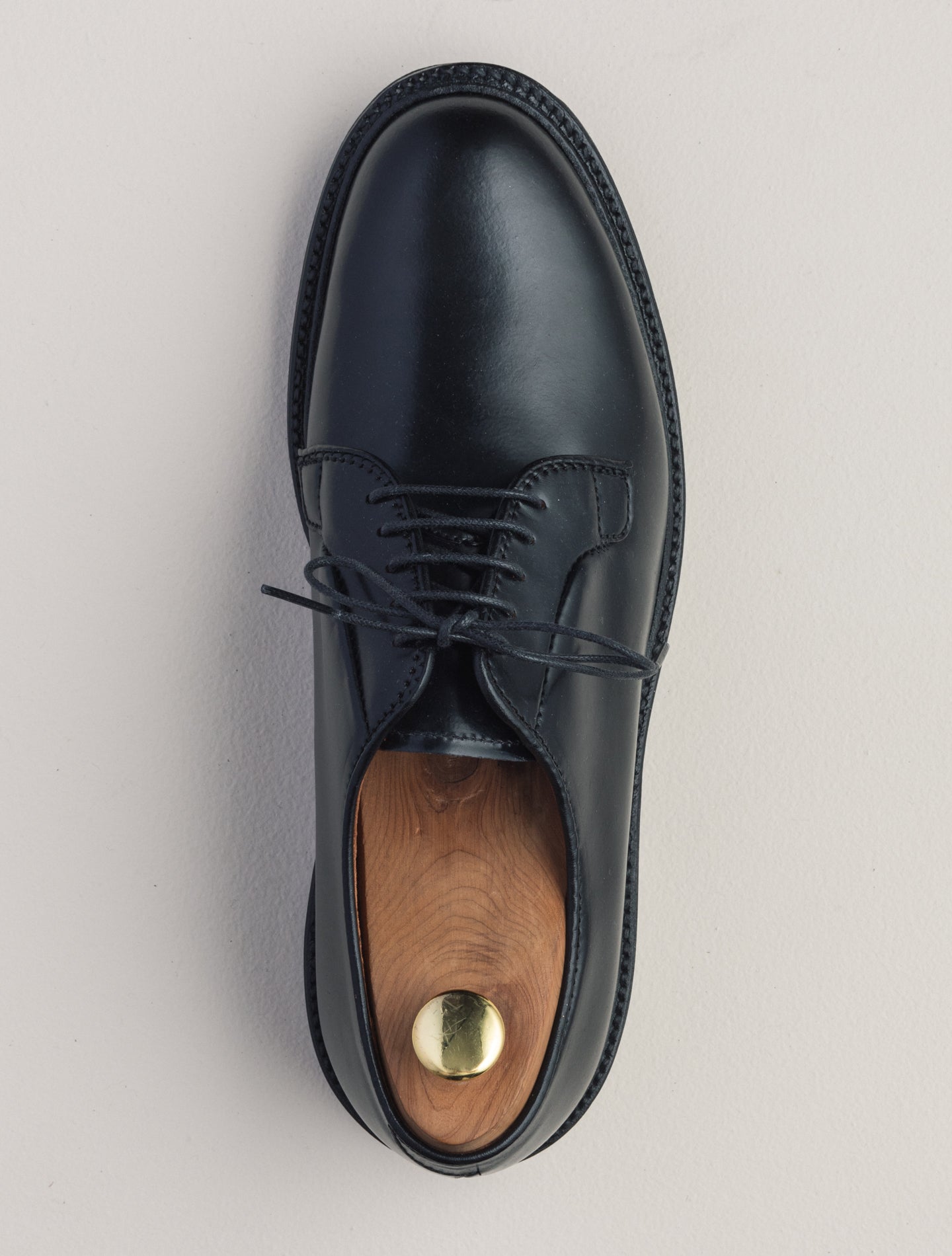 Black Plain Toe Shoes | Gabucci