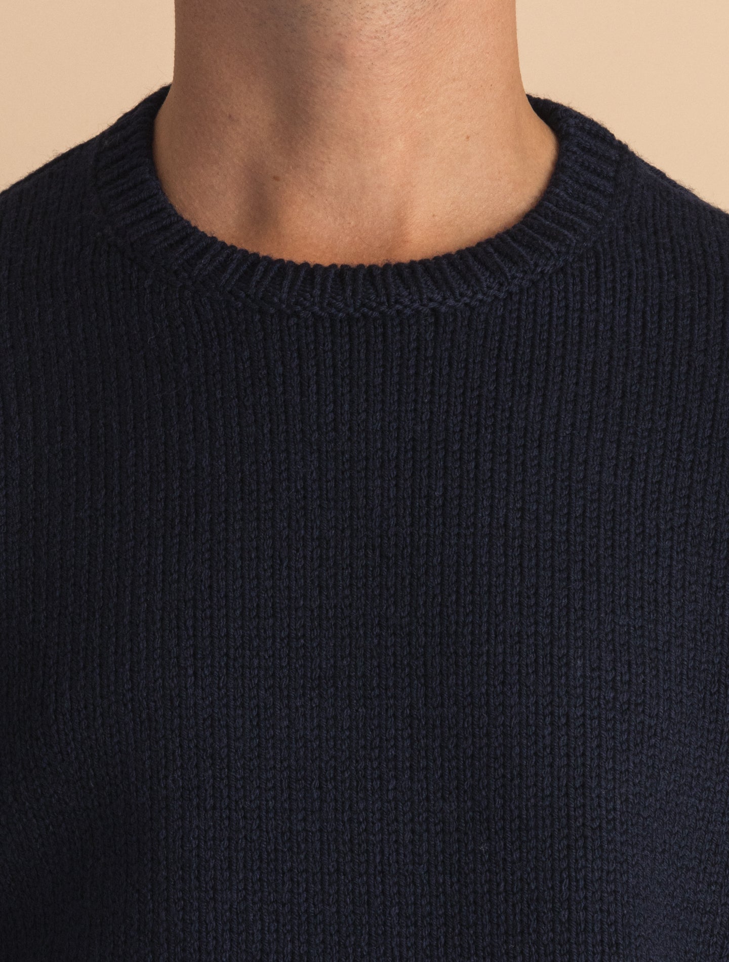 Blue Denzel Crewneck Wool Sweater | Gabucci