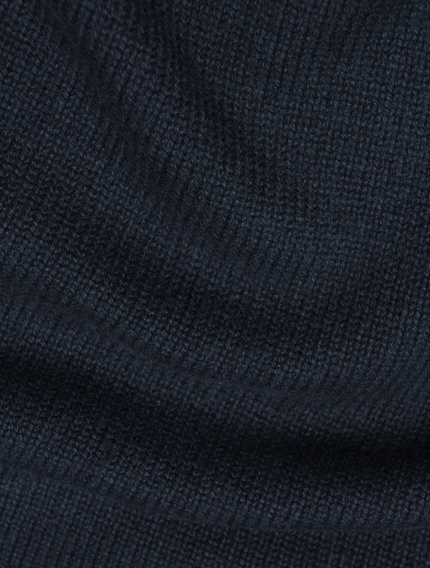 Blue Heavy Crewneck Cashmere Sweater