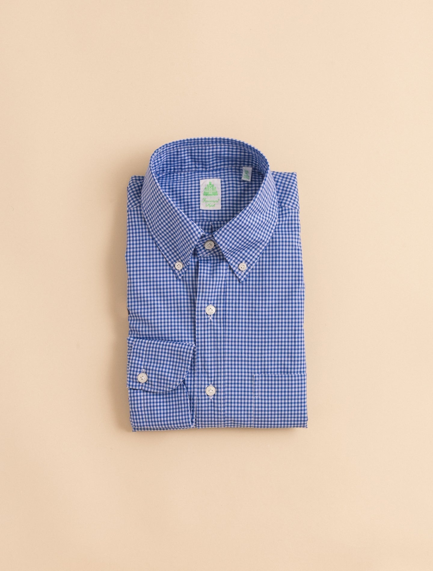 Blue Toledo Checked Button Down Shirt | Gabucci