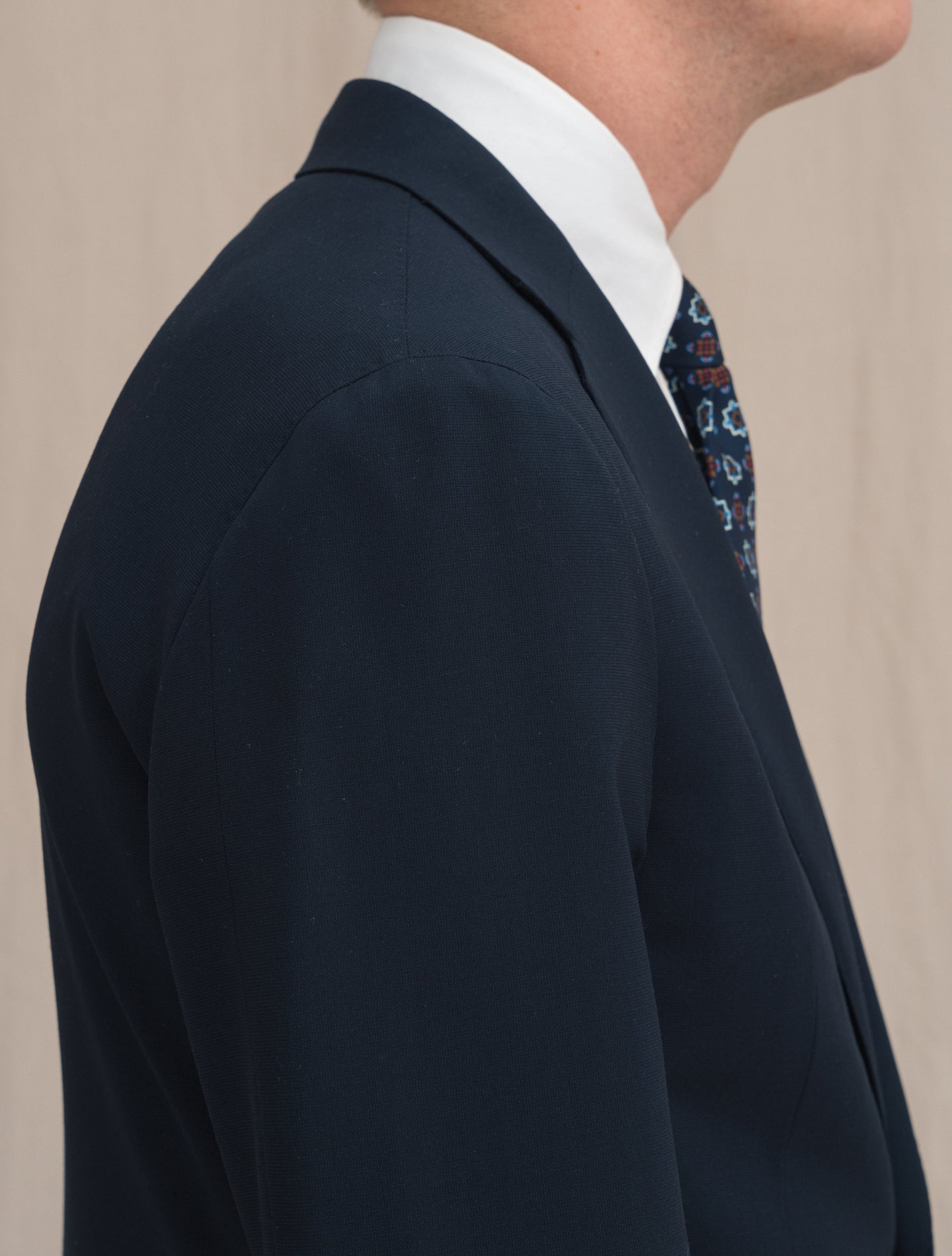 Boheme Single Breasted Wool Suit Navy | Gabucci