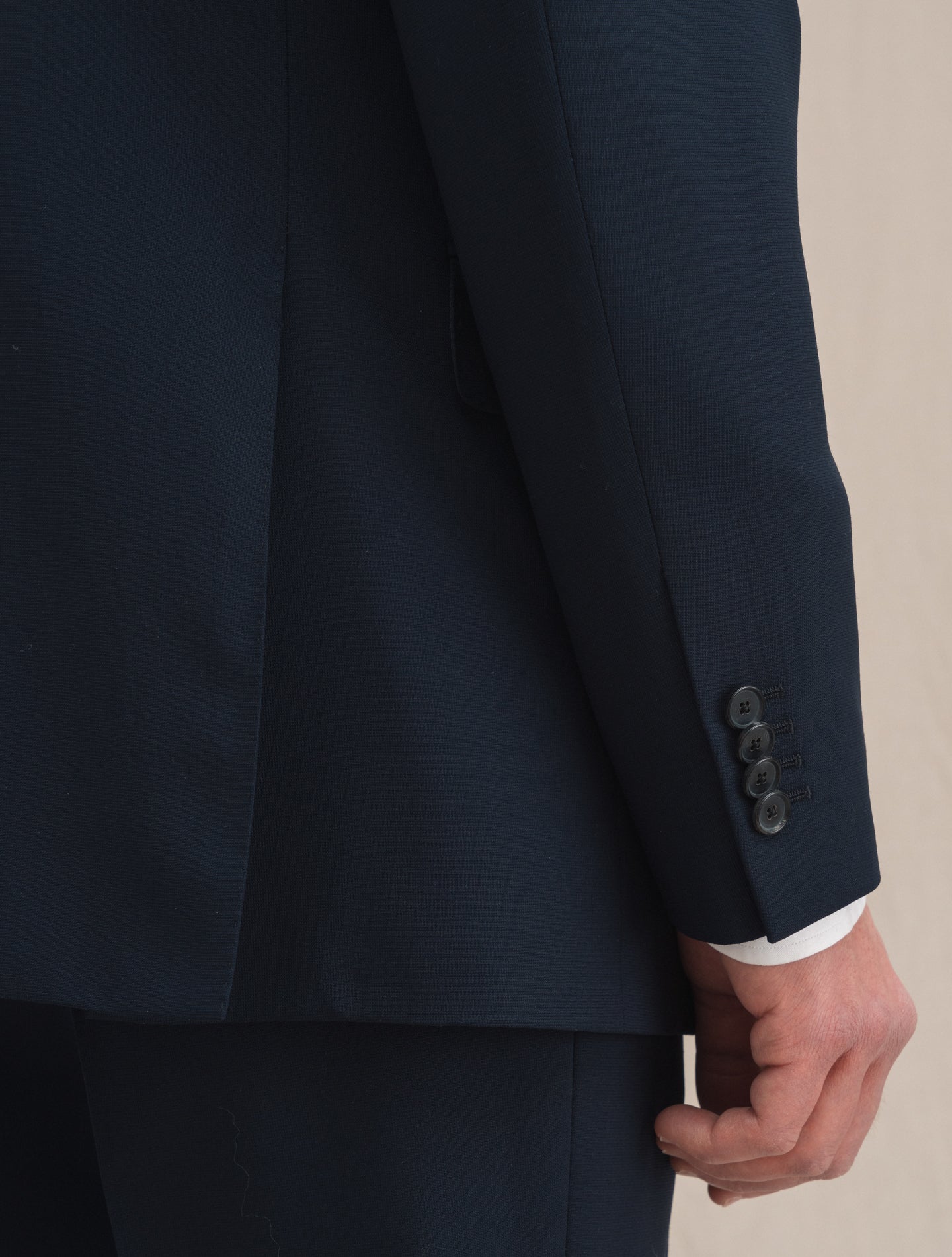 Boheme Single Breasted Wool Suit Navy | Gabucci