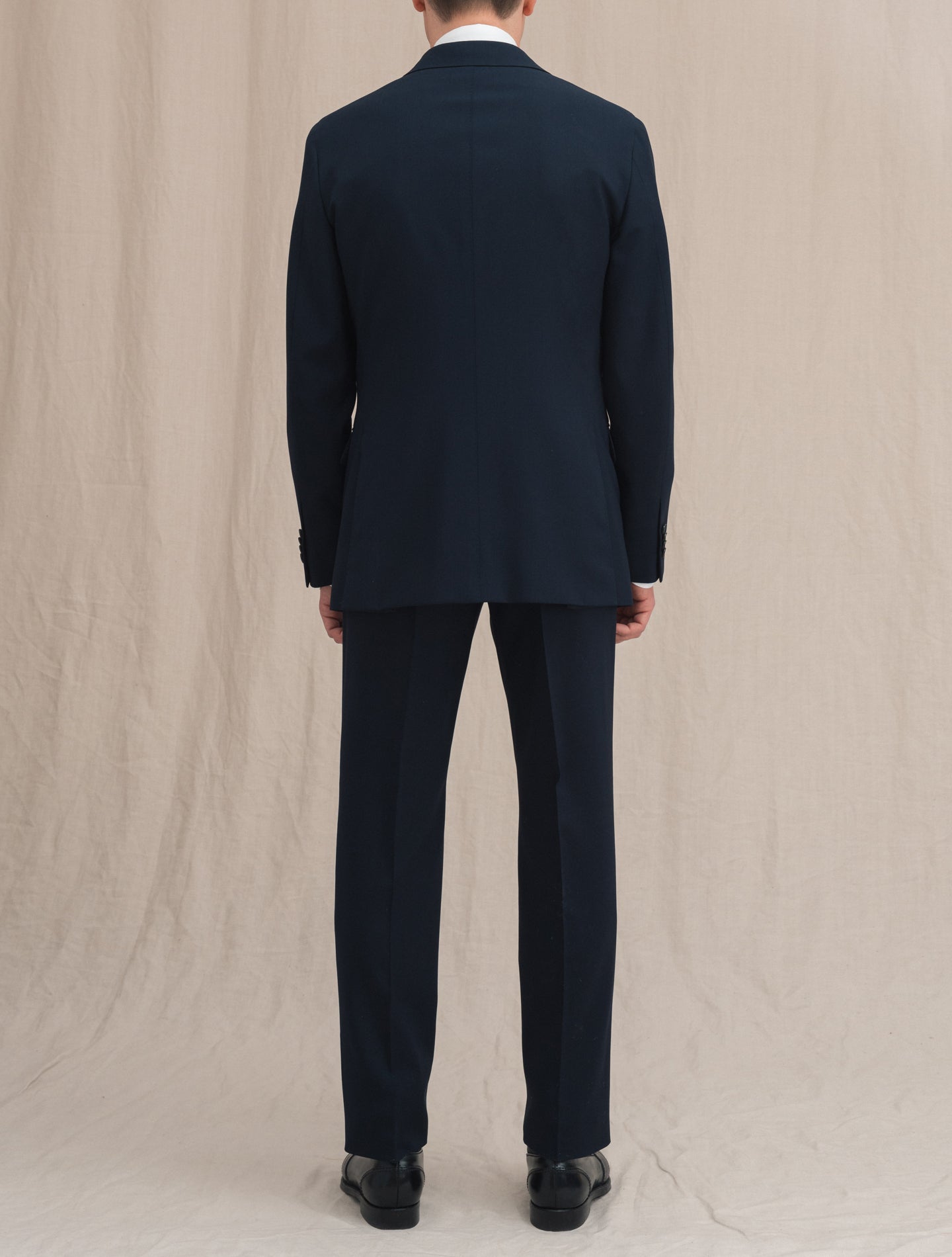 Boheme Single Breasted Wool Suit Navy | Gabucci