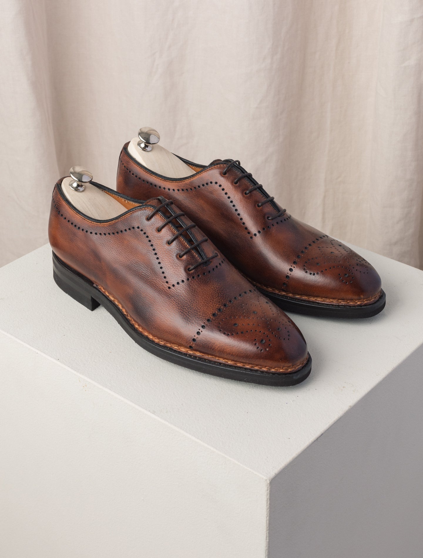 Brown Brouge Oxford Shoes Brera II Bontoni Dress shoes 41,5