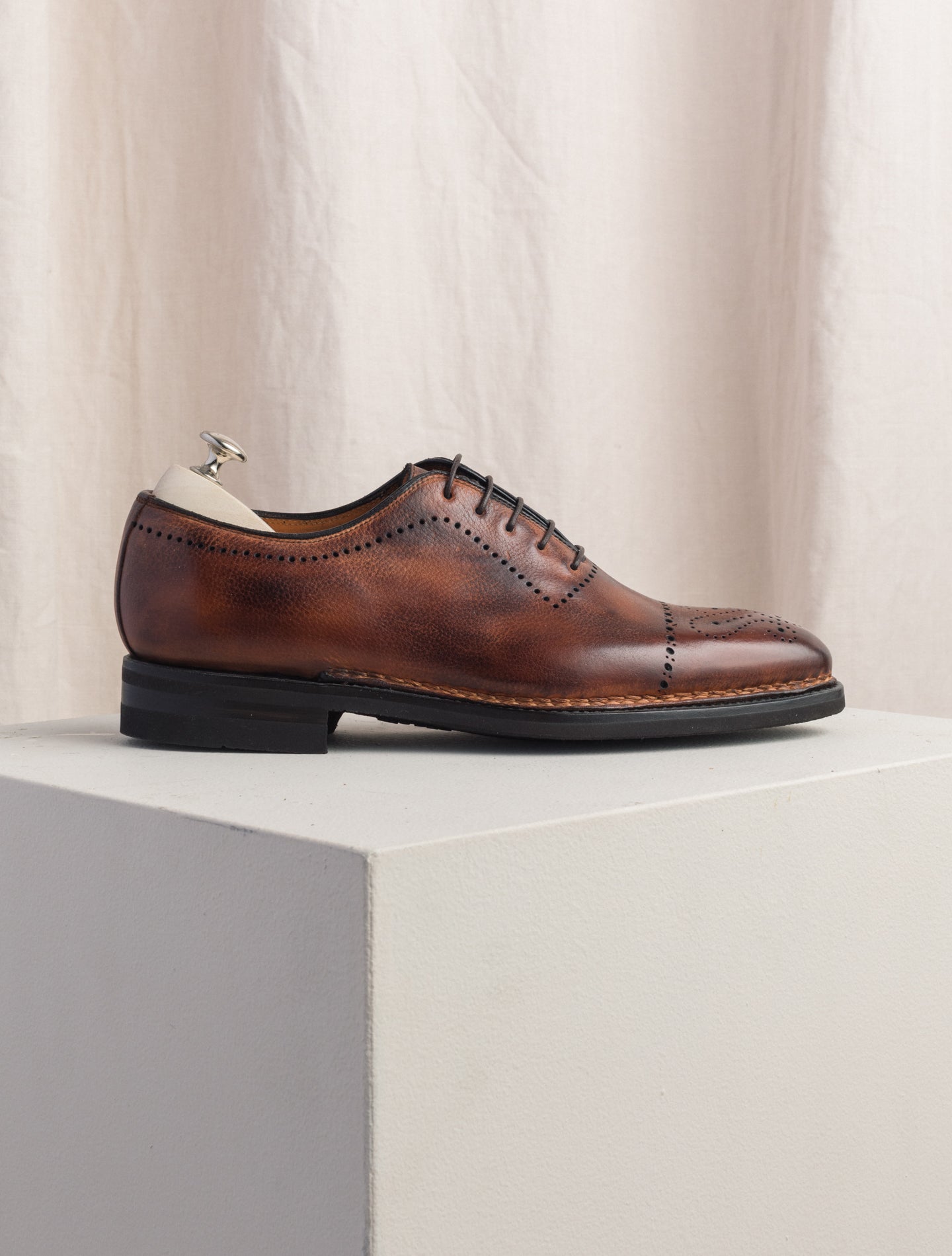 Brown Brouge Oxford Shoes Brera II | Gabucci