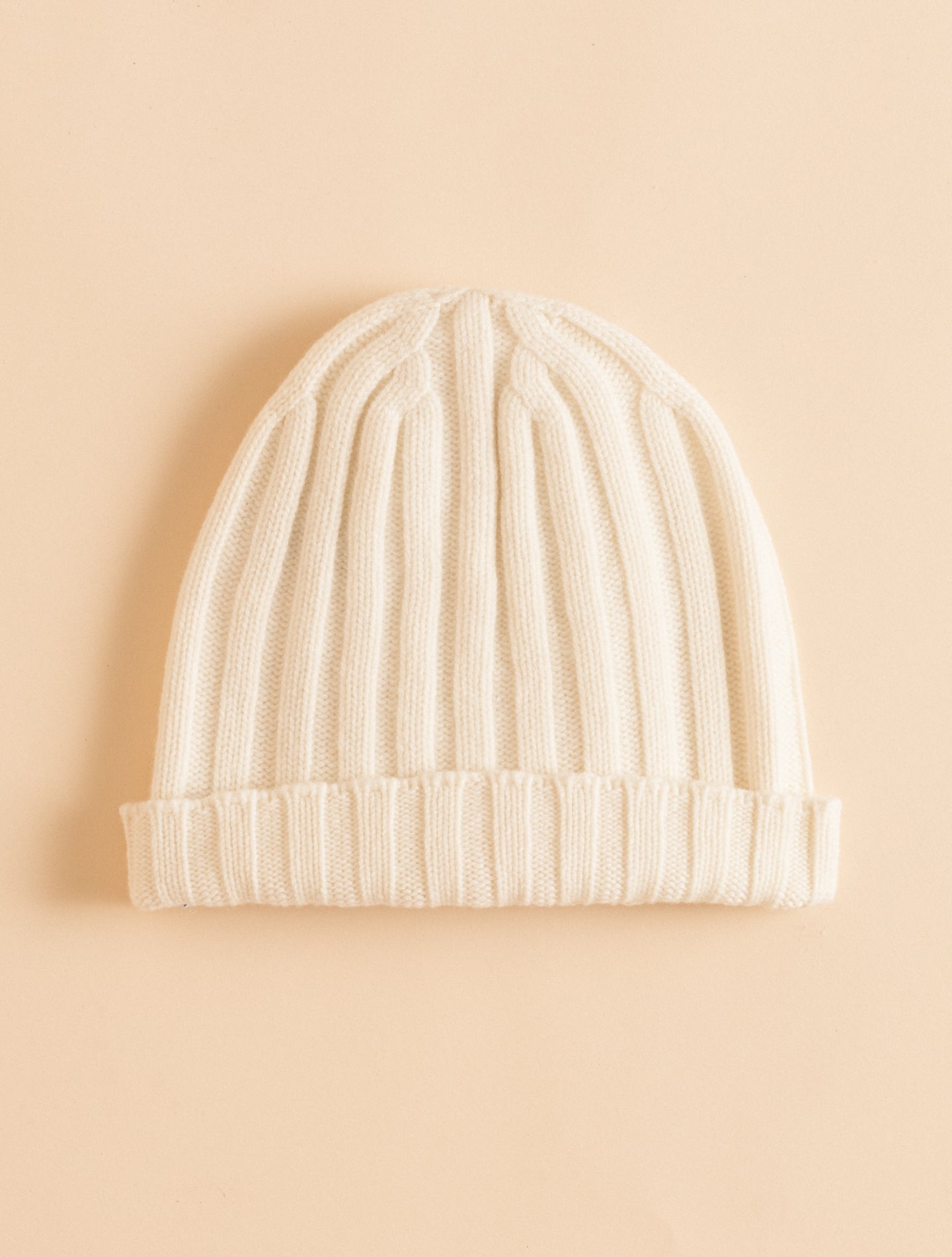 Cashmere Ribb Beanie Off White Gabucci Hats One Size