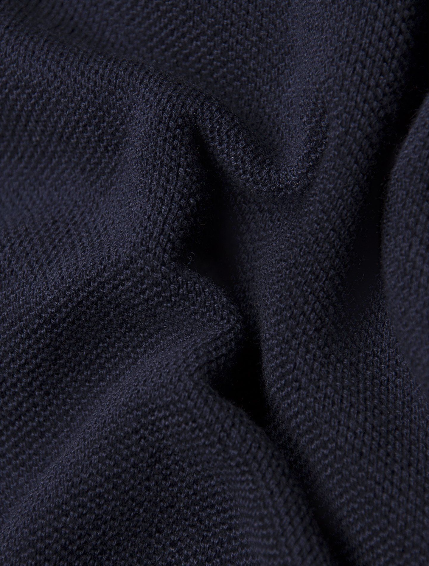 Cotton Cashmere Structured Knitted Polo Shirt Navy Fioroni Polo shirts 46