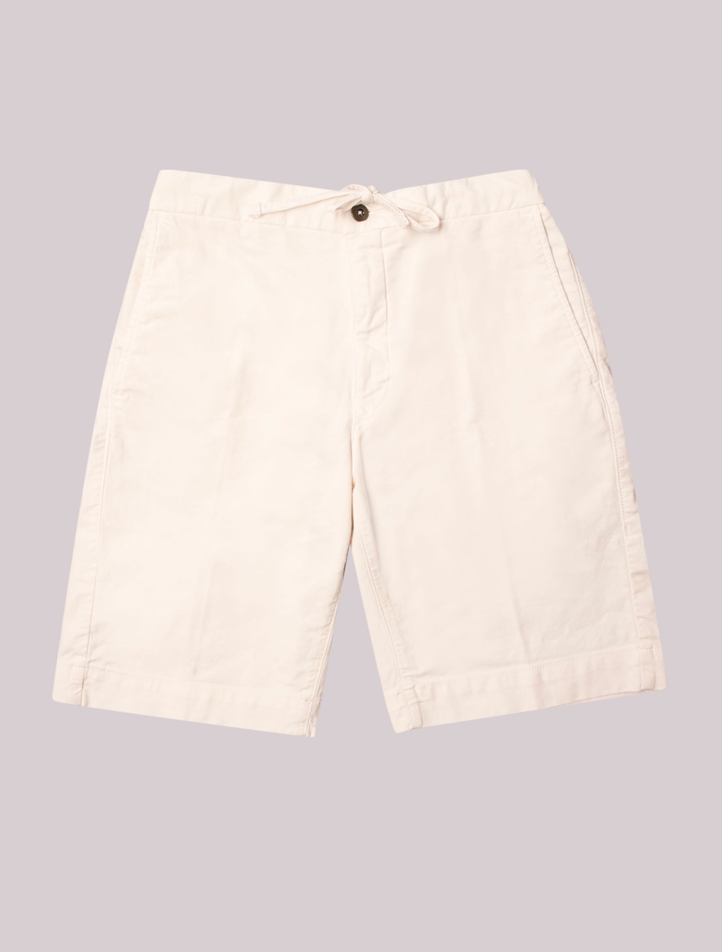 Cotton Regular Fit Drawstring Shorts White Incotex Trousers 29
