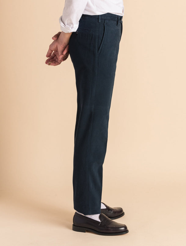 Elegant dark blue trousers 63336 -clothing for men online-STYLER