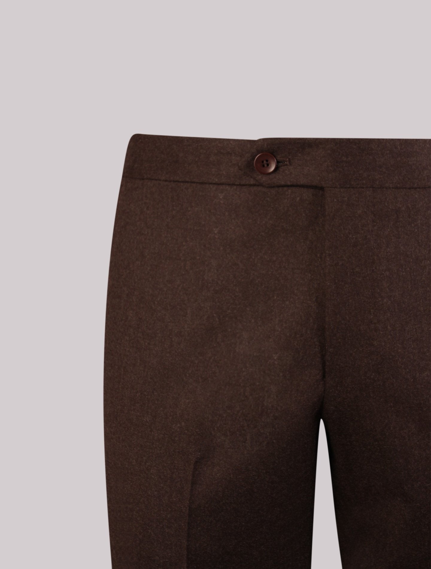 Dark Brown 290 Flannel Trousers