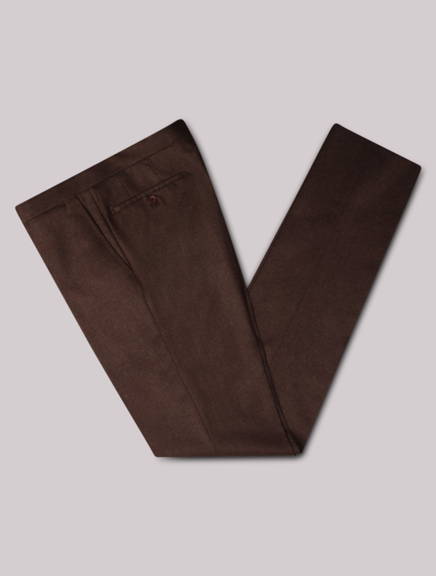 Dark Brown 290 Flannel Trousers