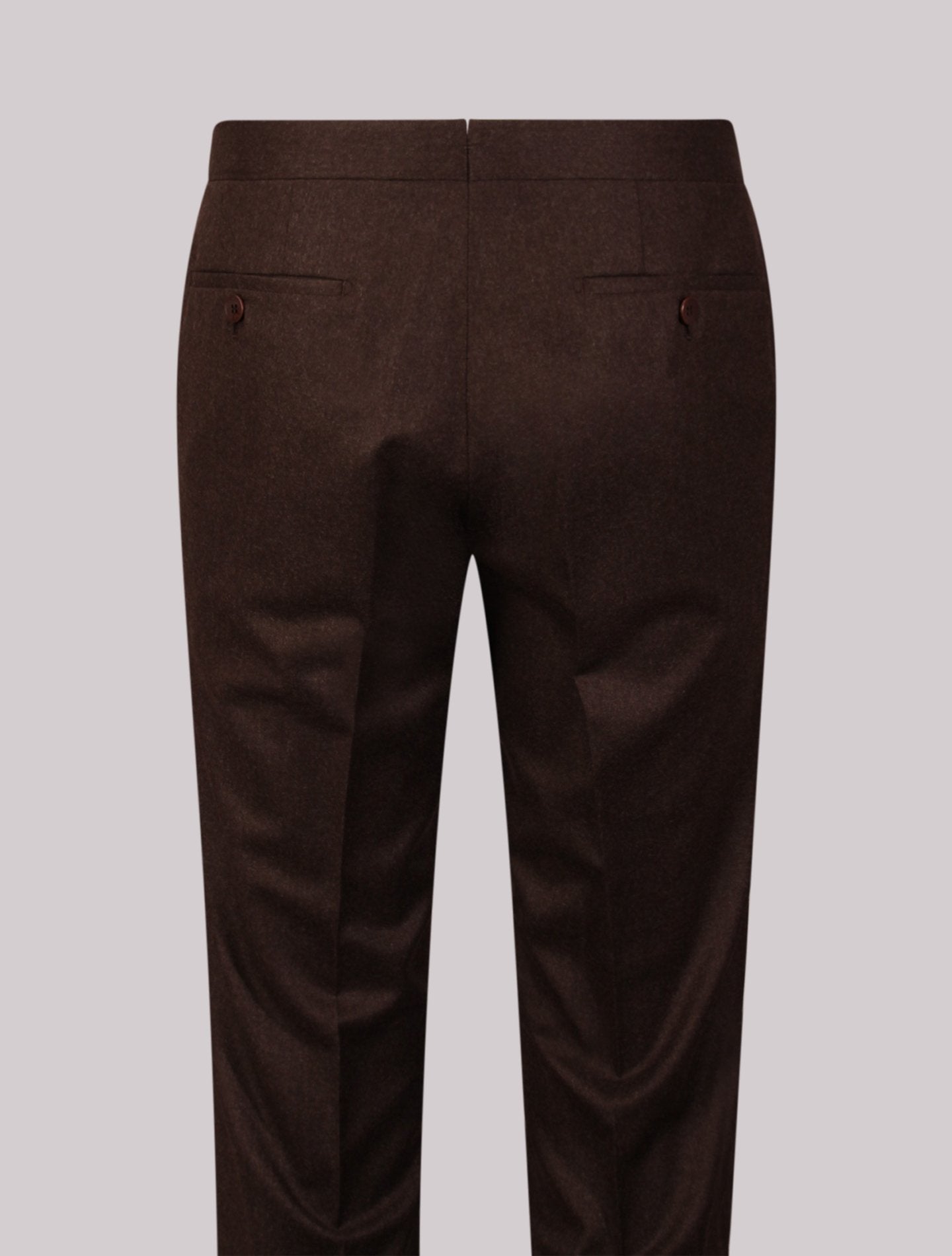 Dark Brown 290 Flannel Trousers