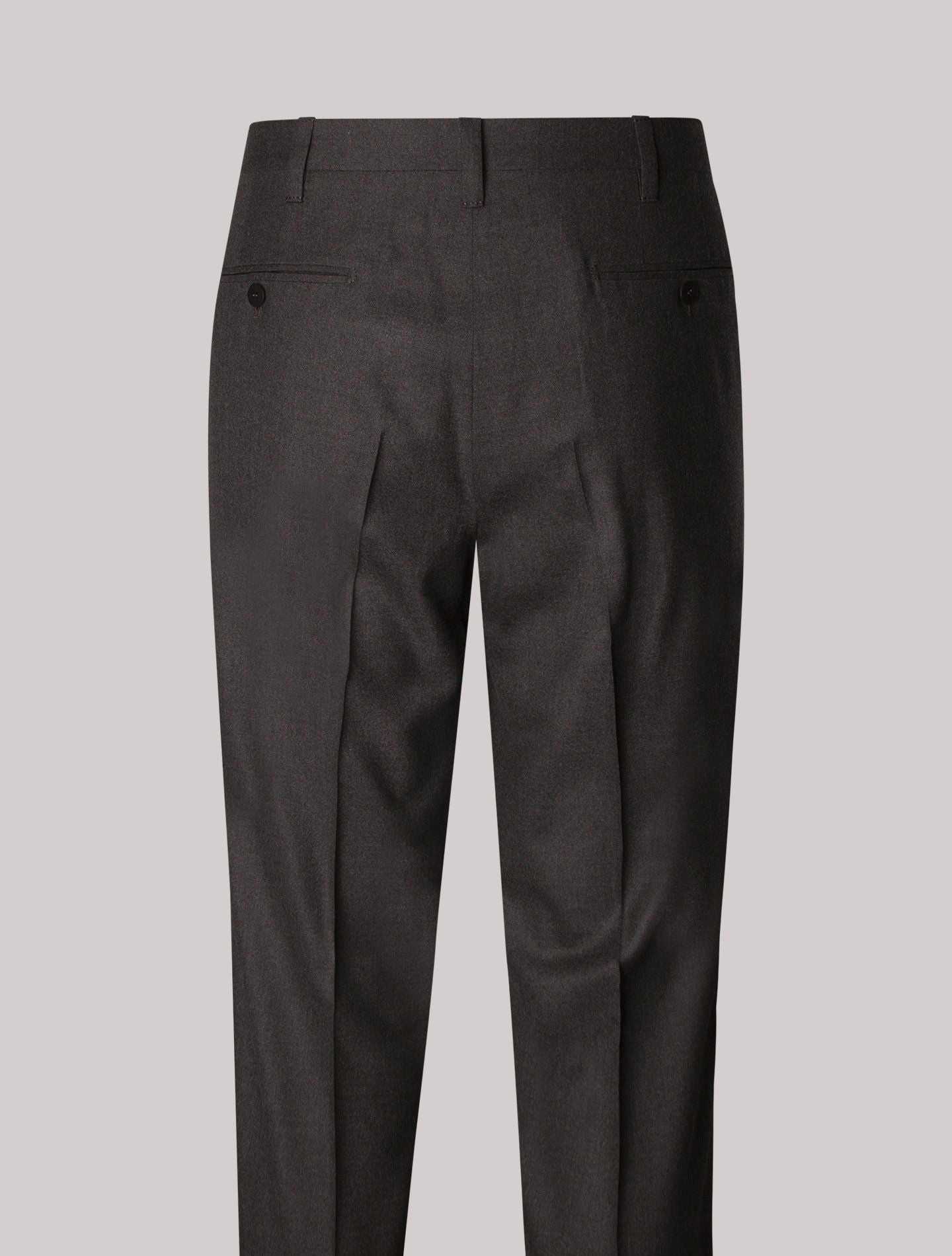 Dark Grey Single Breasted Wool Suit – Gabucci