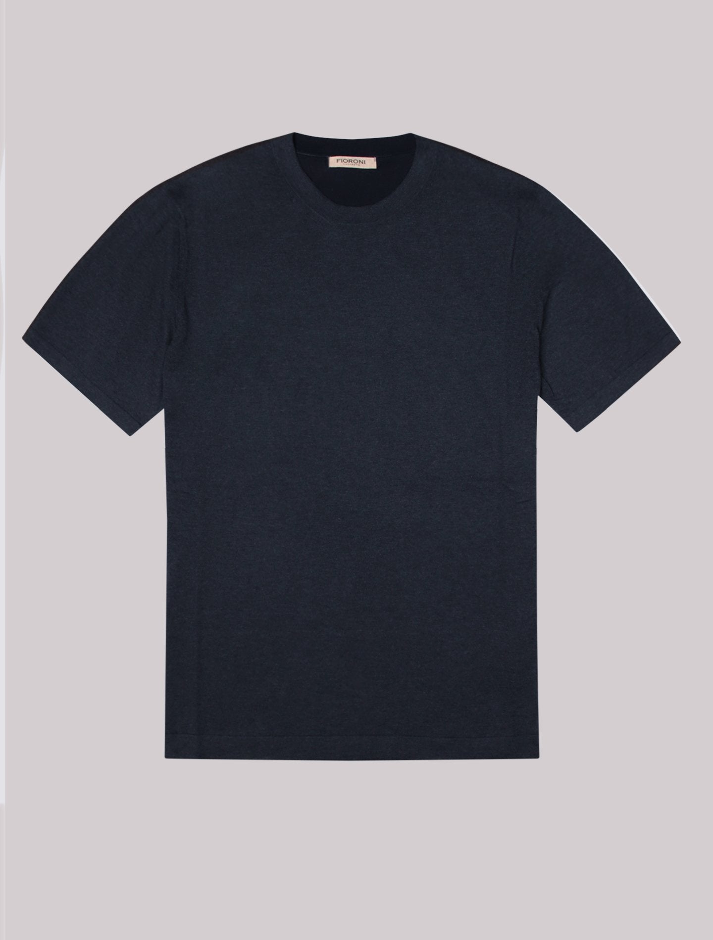 Denim Fine Crewneck Short Sleeve