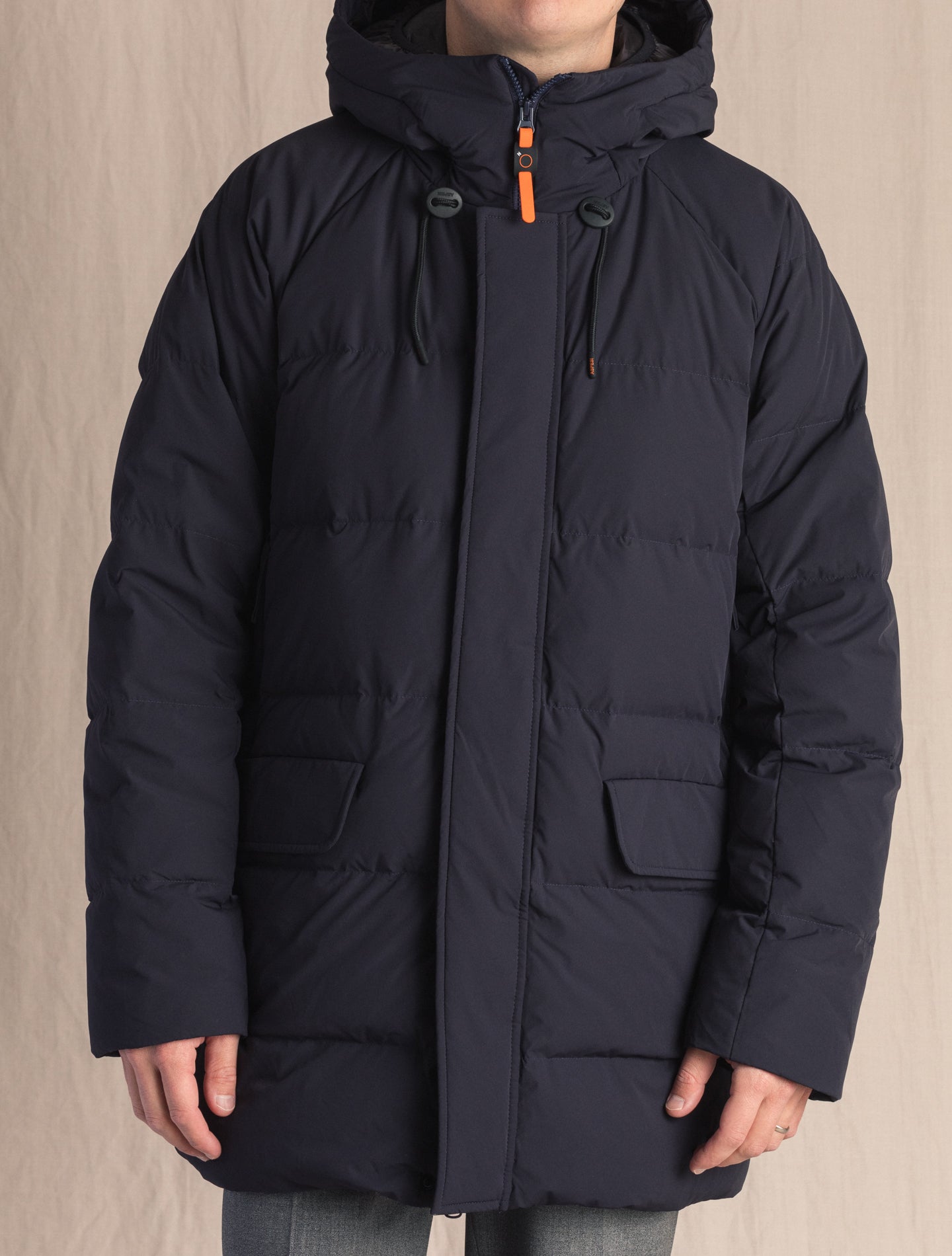 Down Parka Radon Navy Aspesi Outerwear XS