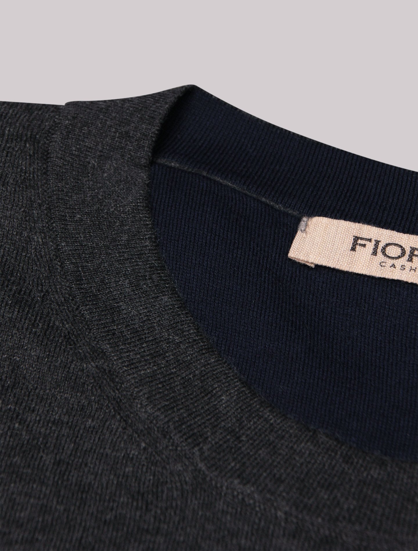 Fine Crewneck Short Sleeve Antracite Fioroni Knitwear 46