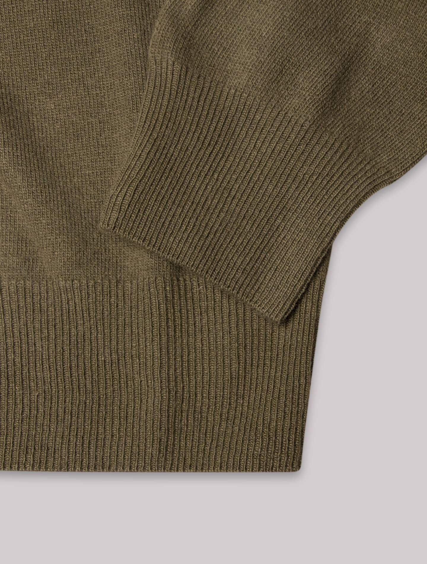 Green Knitted Half Zip Sweater Morgano Knitwear Gabucci