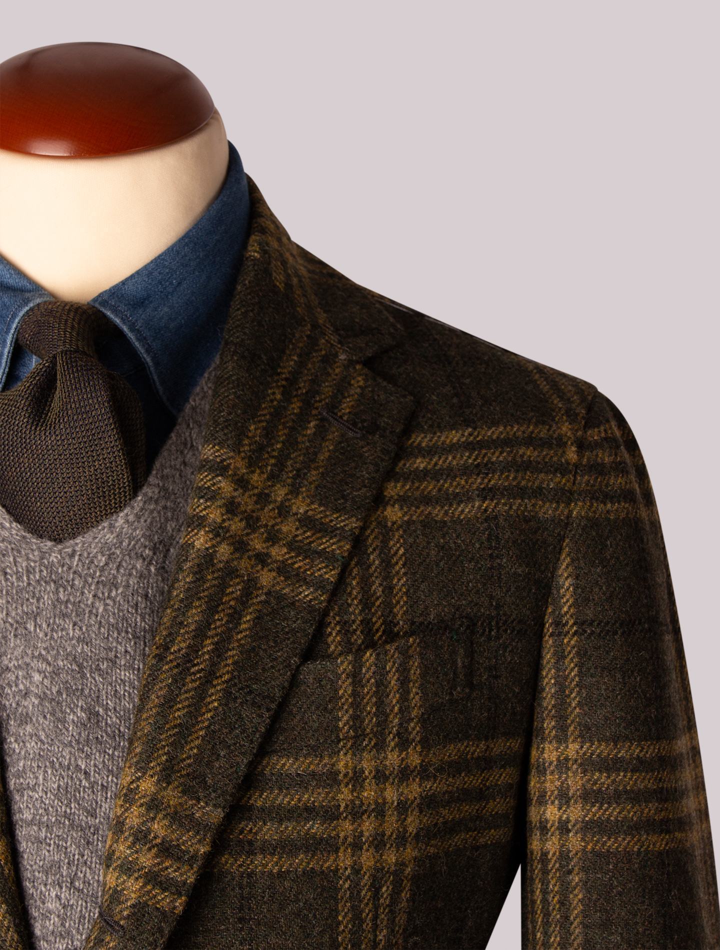 Green Pattern Wool Jacket