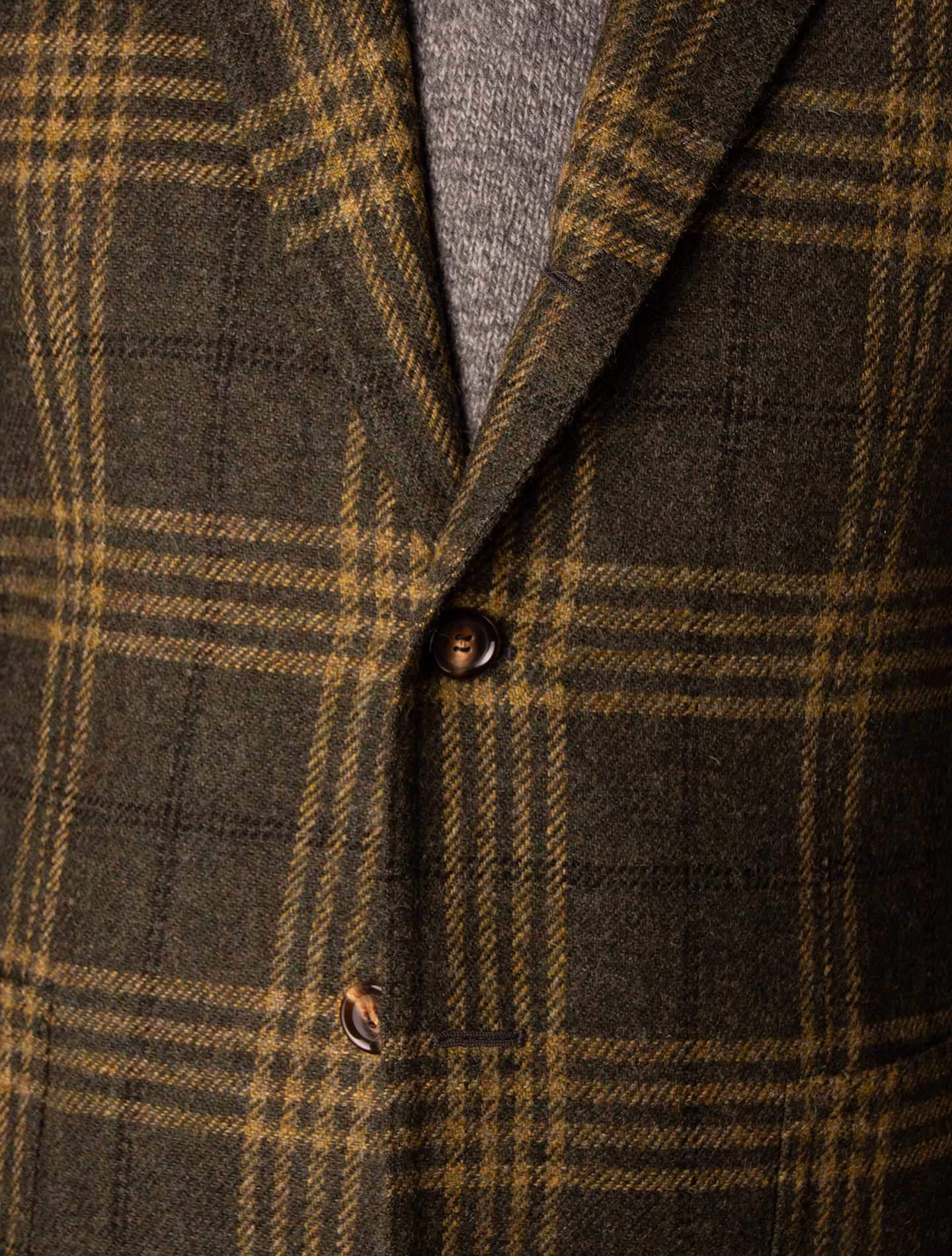 Green Pattern Wool Jacket