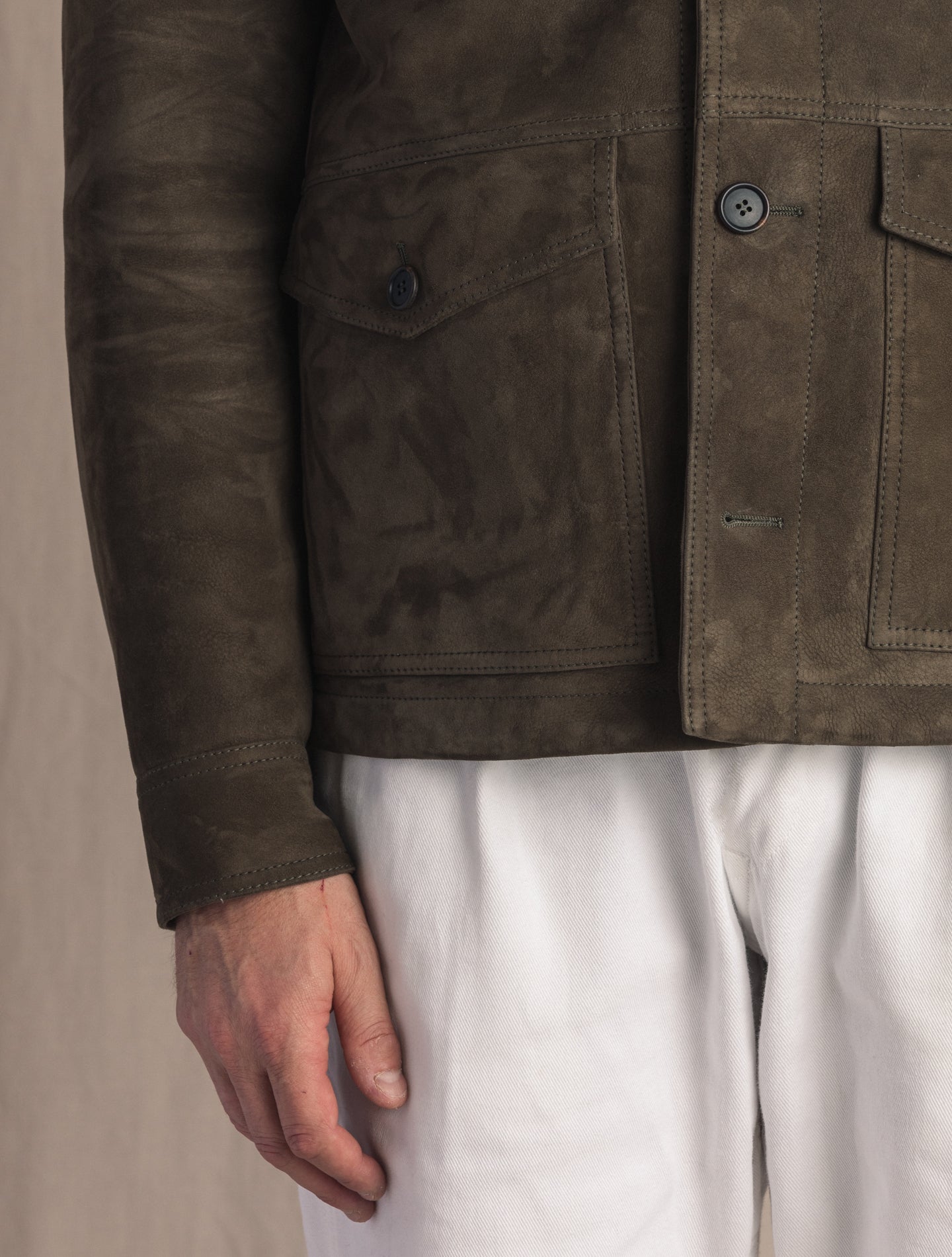 Green Shearling Jacket | Gabucci