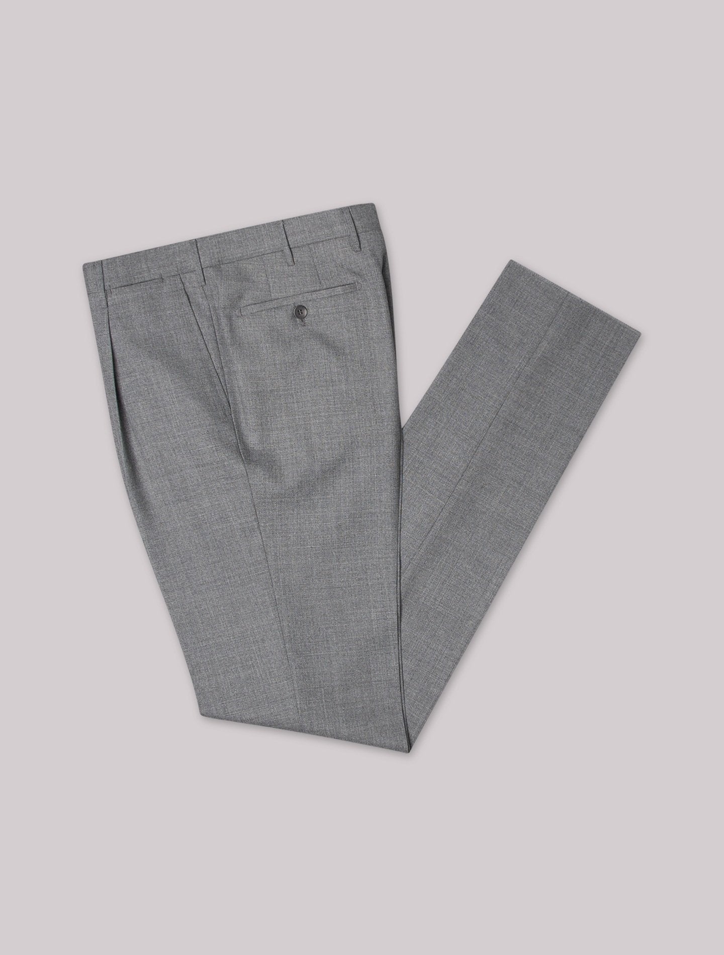 Grey 191 Pleated Wool Trousers