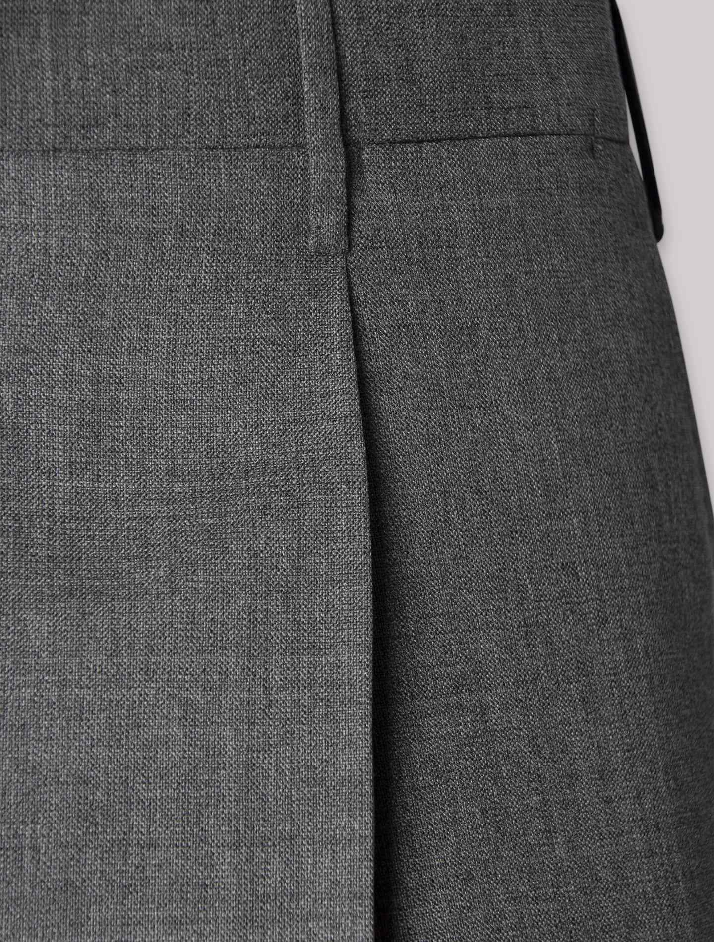 Grey 191 Pleated Wool Trousers