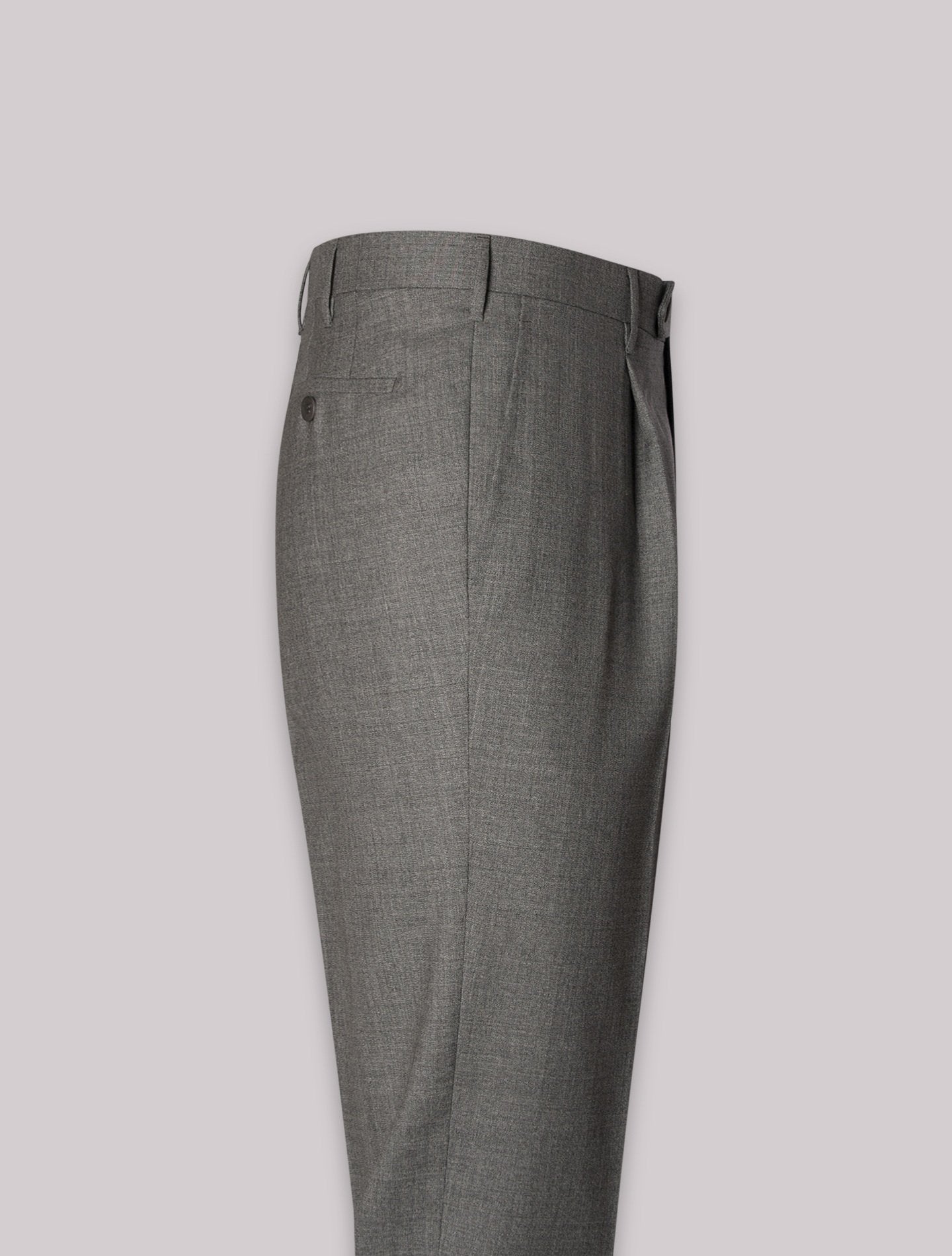 Grey 191 Pleated Wool Trousers