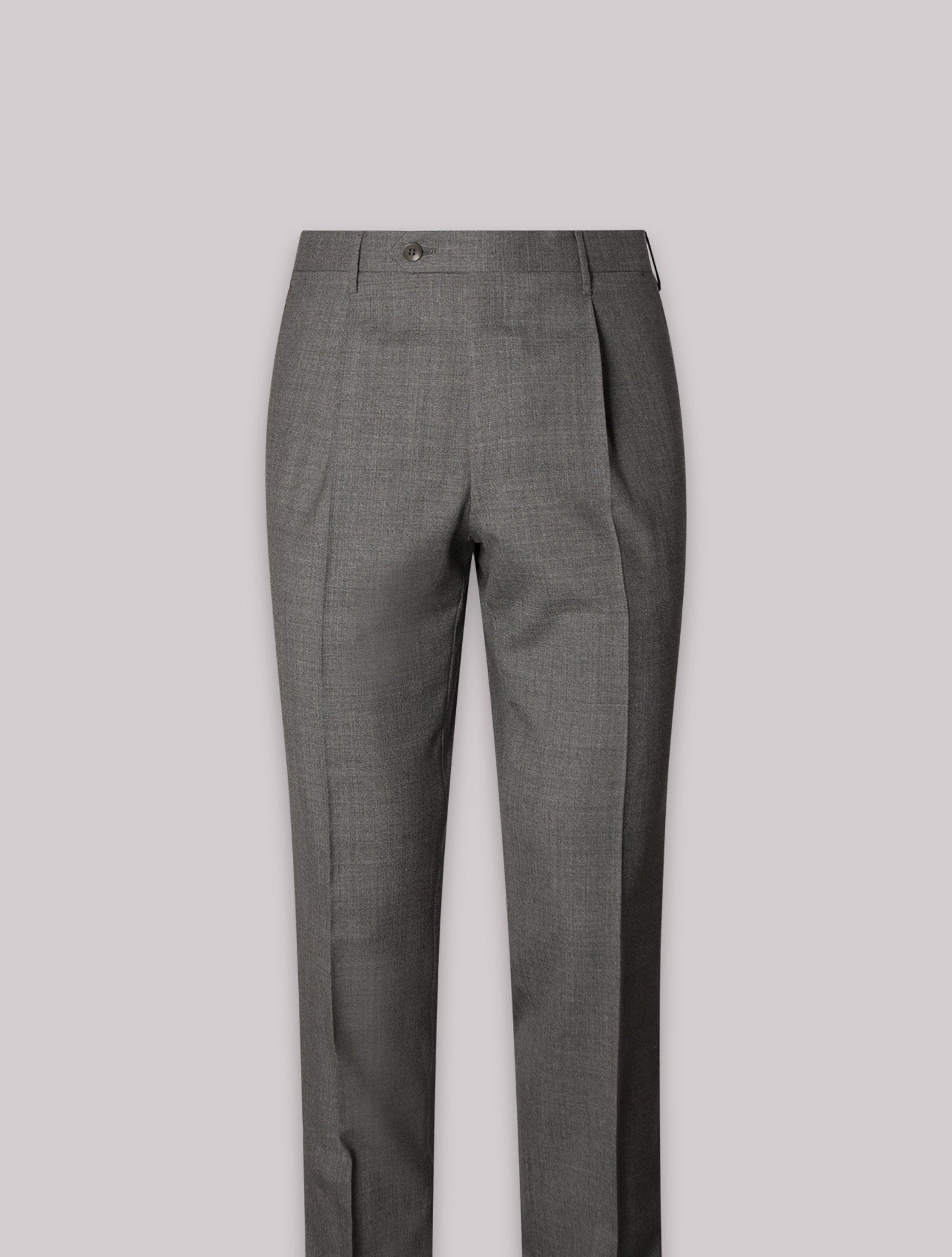 Grey 191 Pleated Wool Trousers