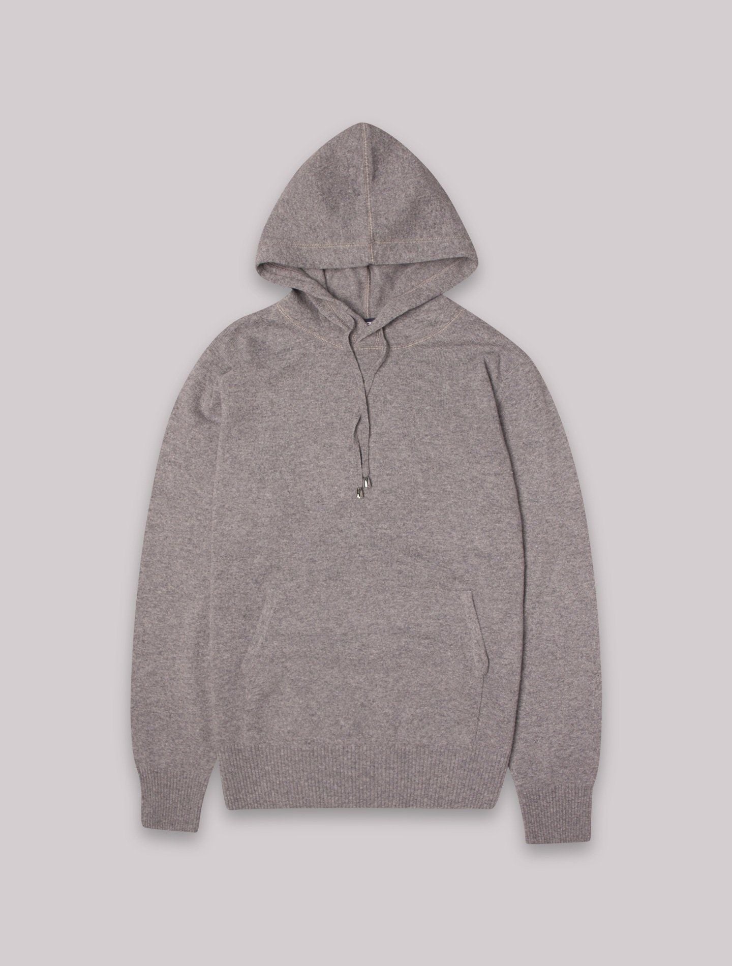 Grey Knitted Hoodie Sweater