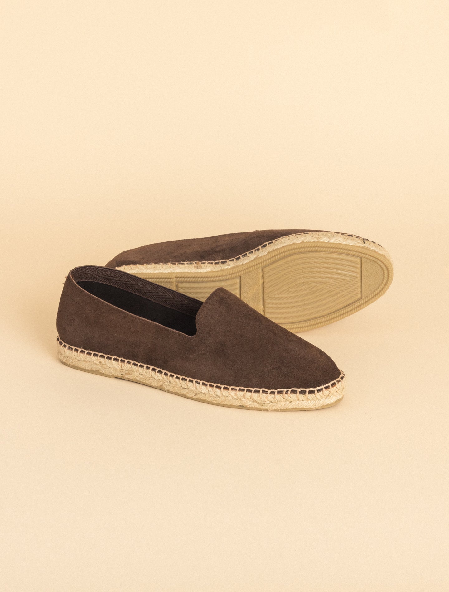 Handmade Suede Espadrilles Dark Brown The Resort Co Espadrilles 40