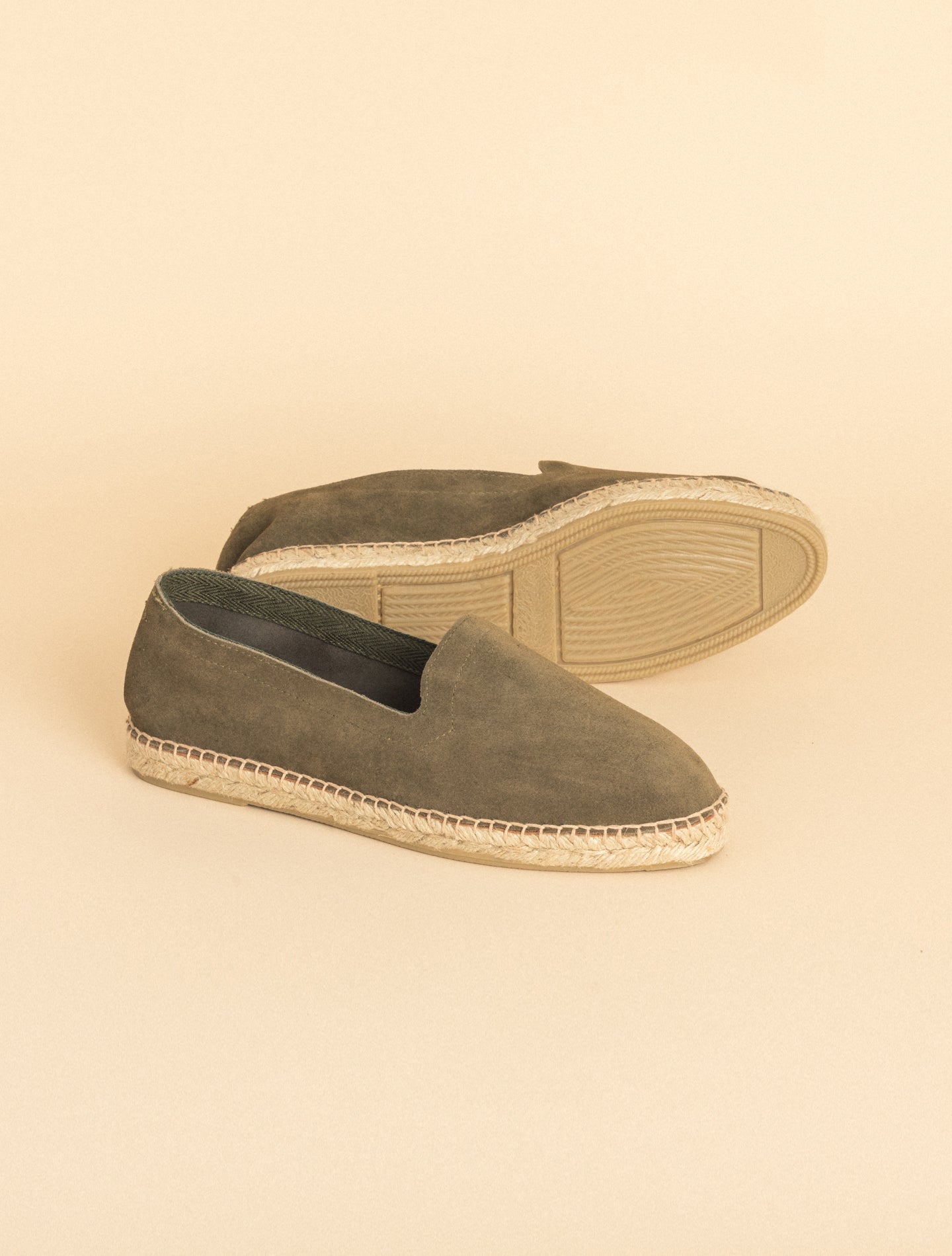 Handmade Suede Espadrilles Olive The Resort Co Espadrilles 40