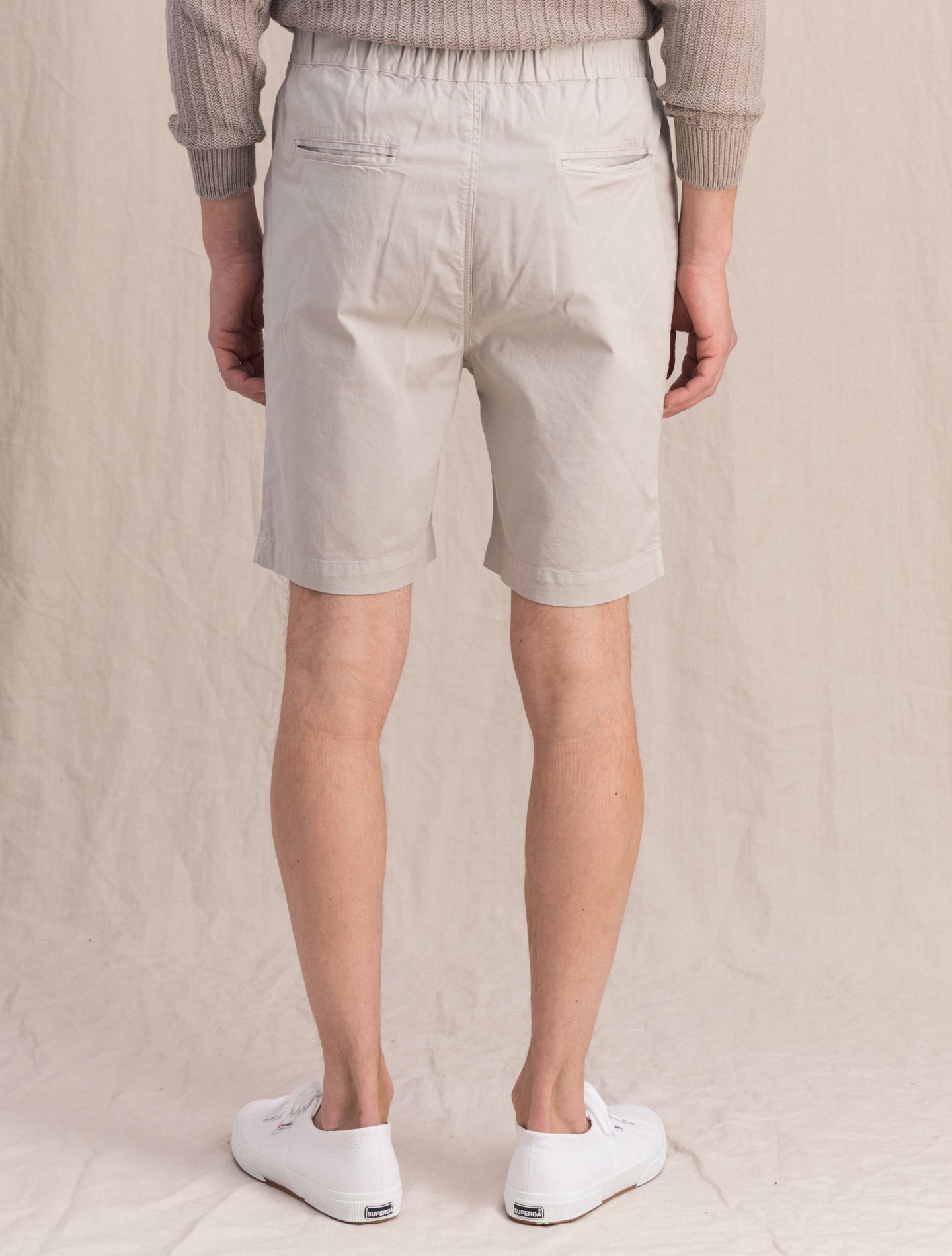 Kevin Pleated Shorts Stone Massimo Alba Shorts S