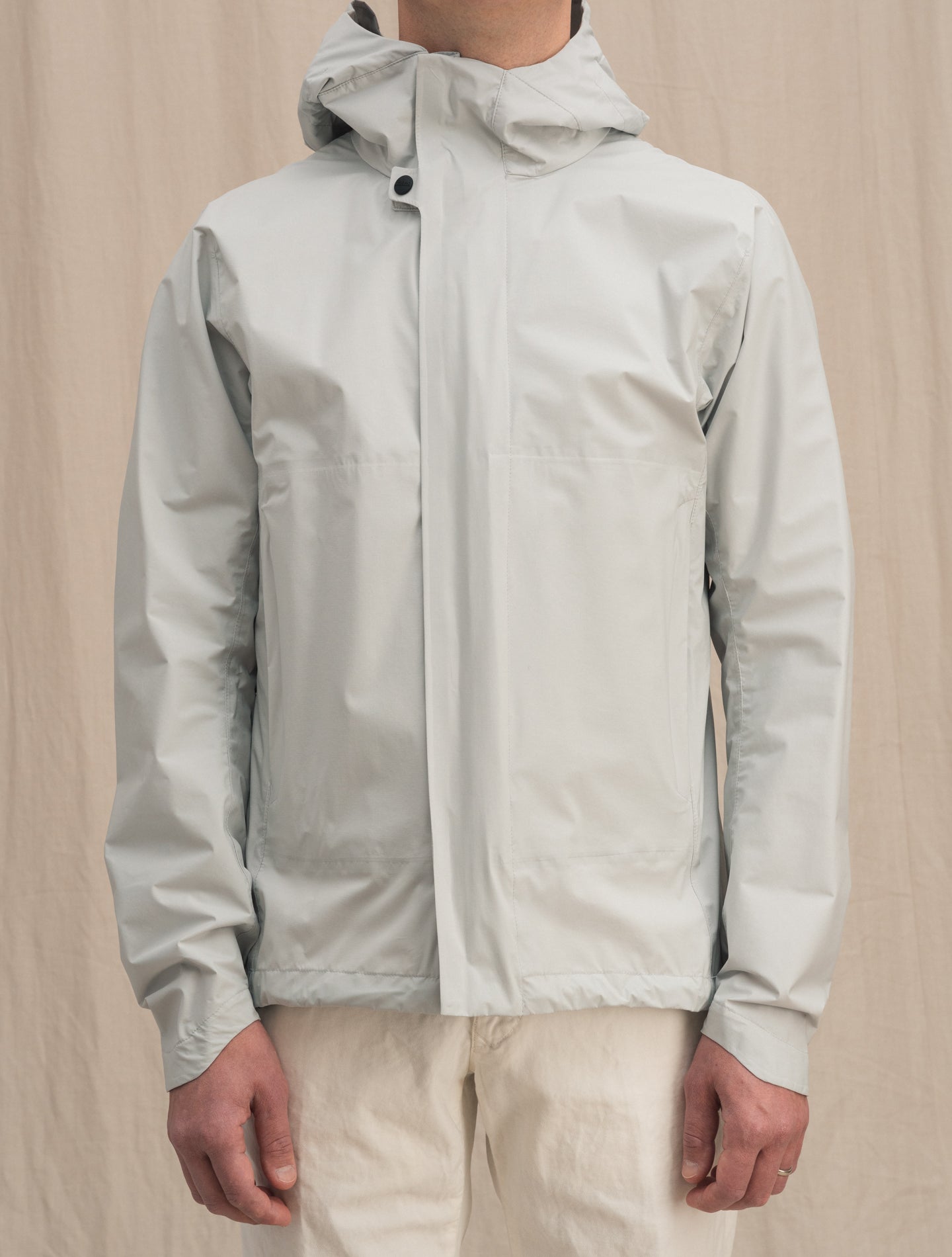 Laminar Hooded Jacket Light Grey Herno Outerwear 48