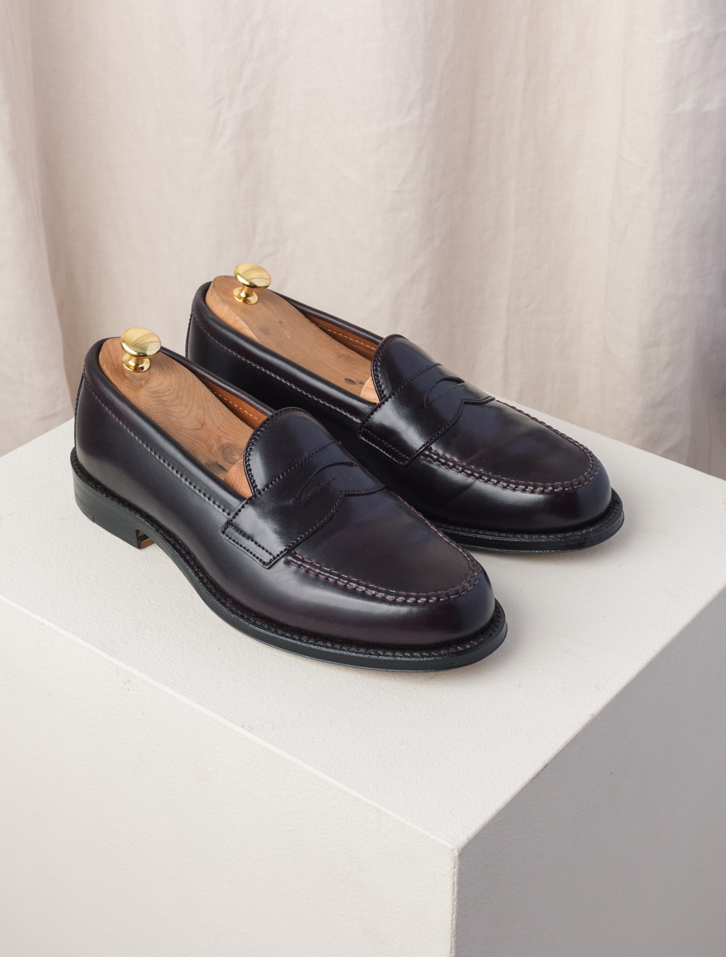 LHS Penny Loafer Cordovan Col. 8 Alden Loafers US 6,5