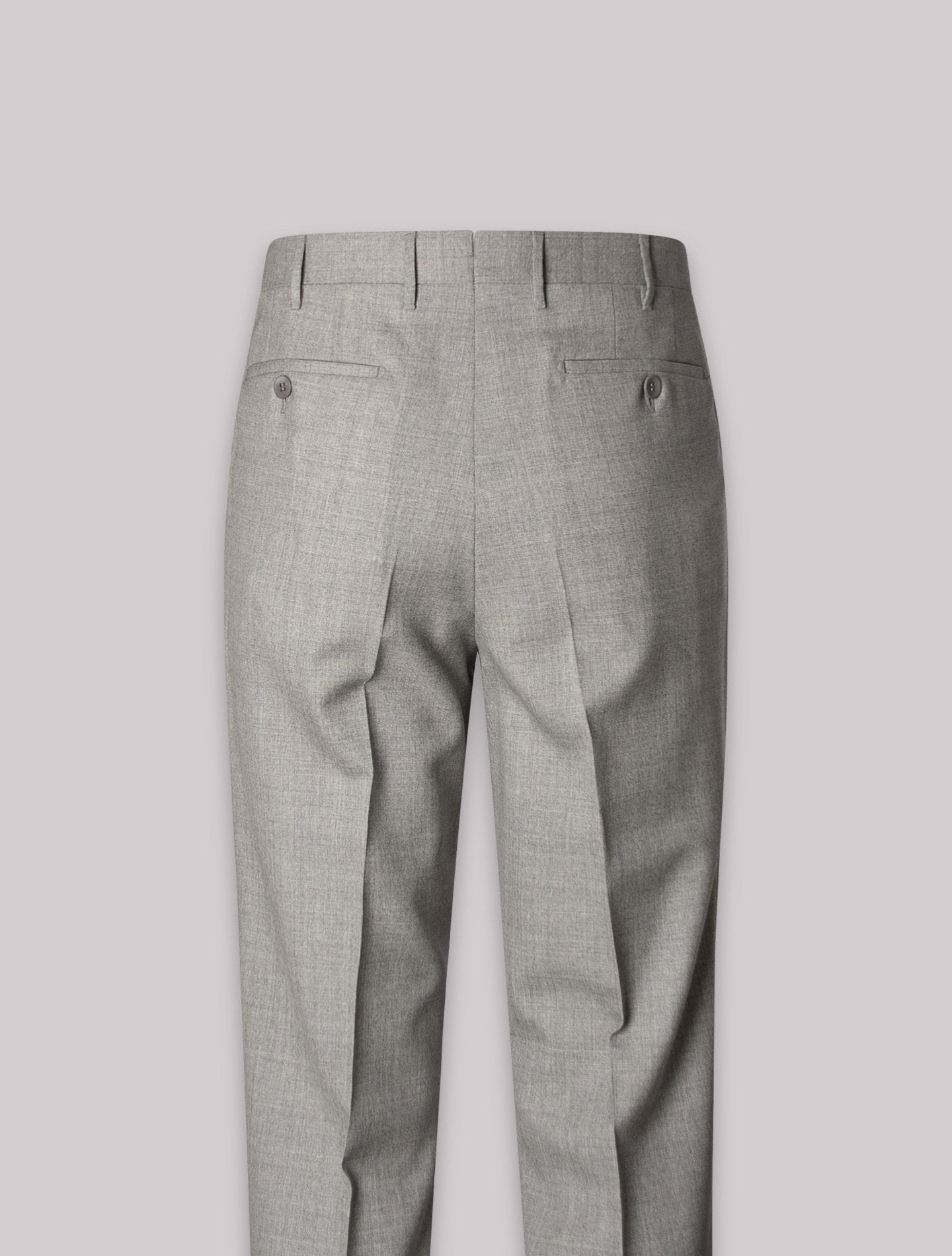 Light Grey 191 Pleated Wool Trousers