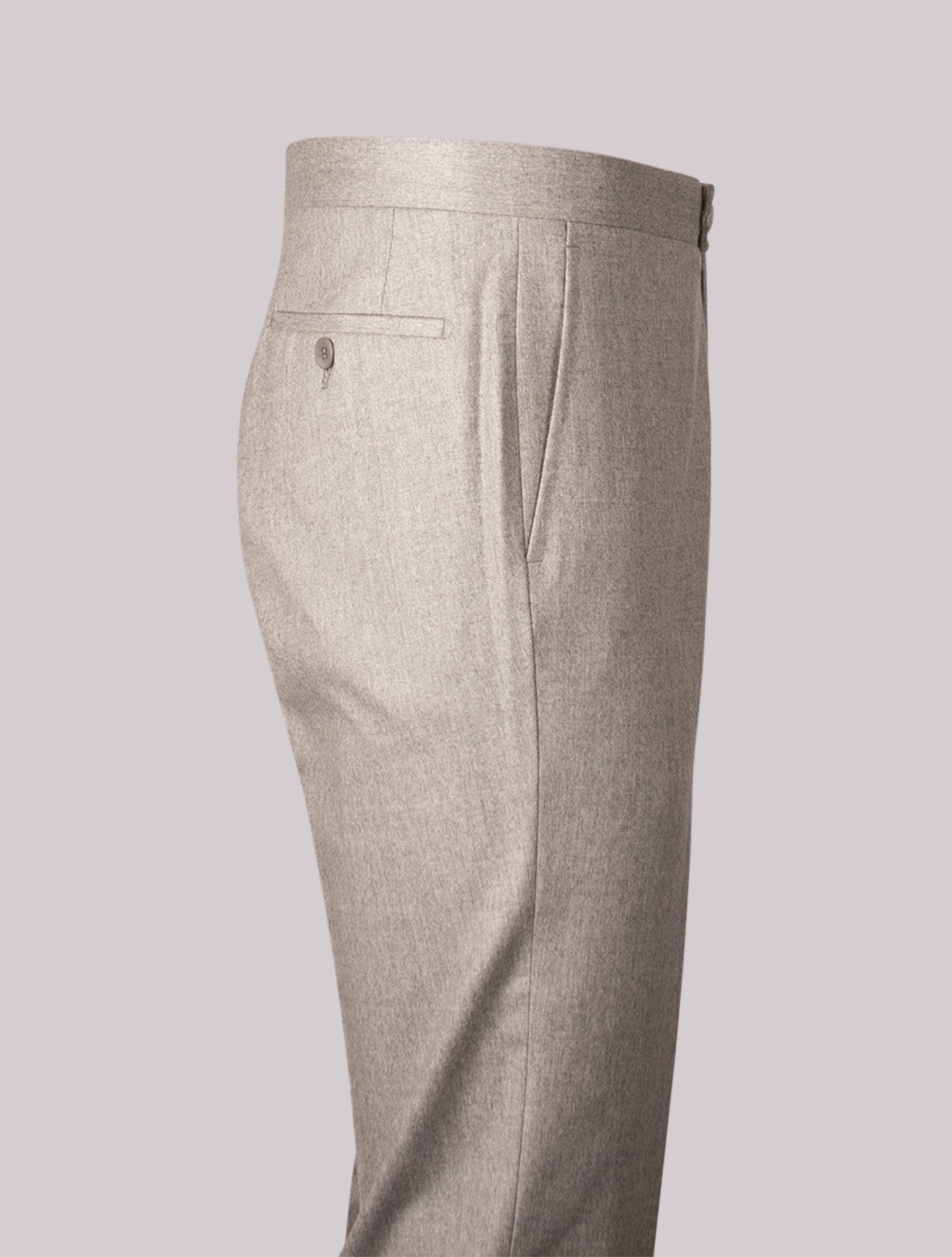 Light Grey Mid Rise Trousers