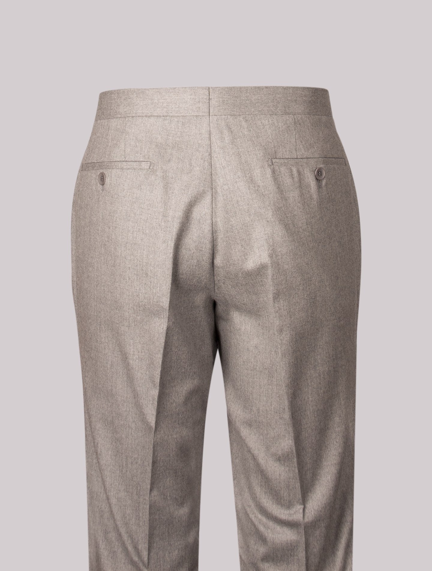 Light Grey Mid Rise Trousers